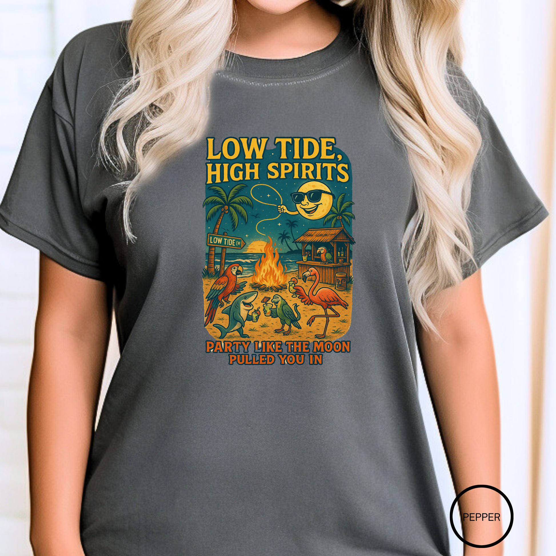 Low Tide Ln T shirt  Comfort colors 1717