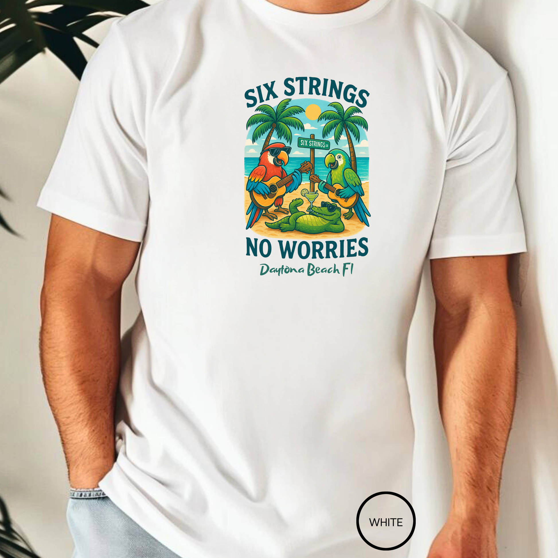 Six String Dr  Jimmy Buffet Style T-Shirt 1717 comfort colors