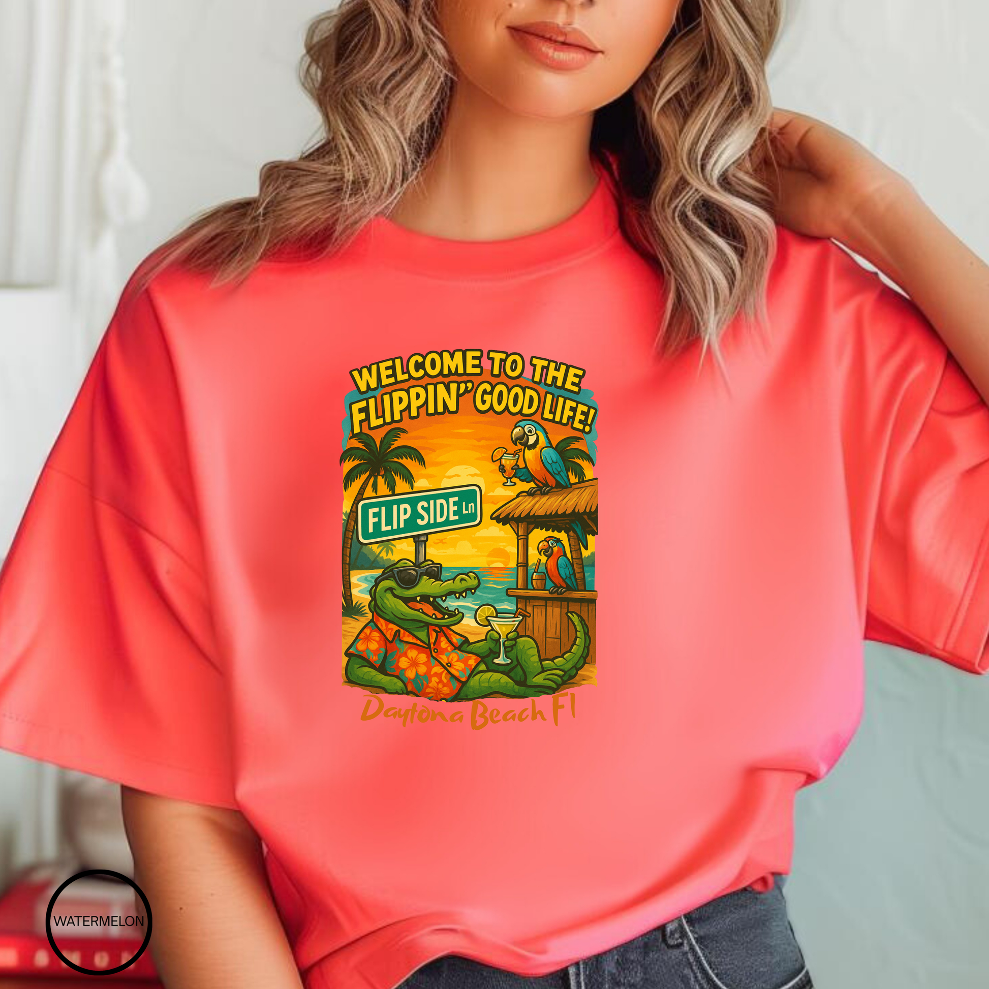 Flip Side Ln   Jimmy Buffet Style T-Shirt