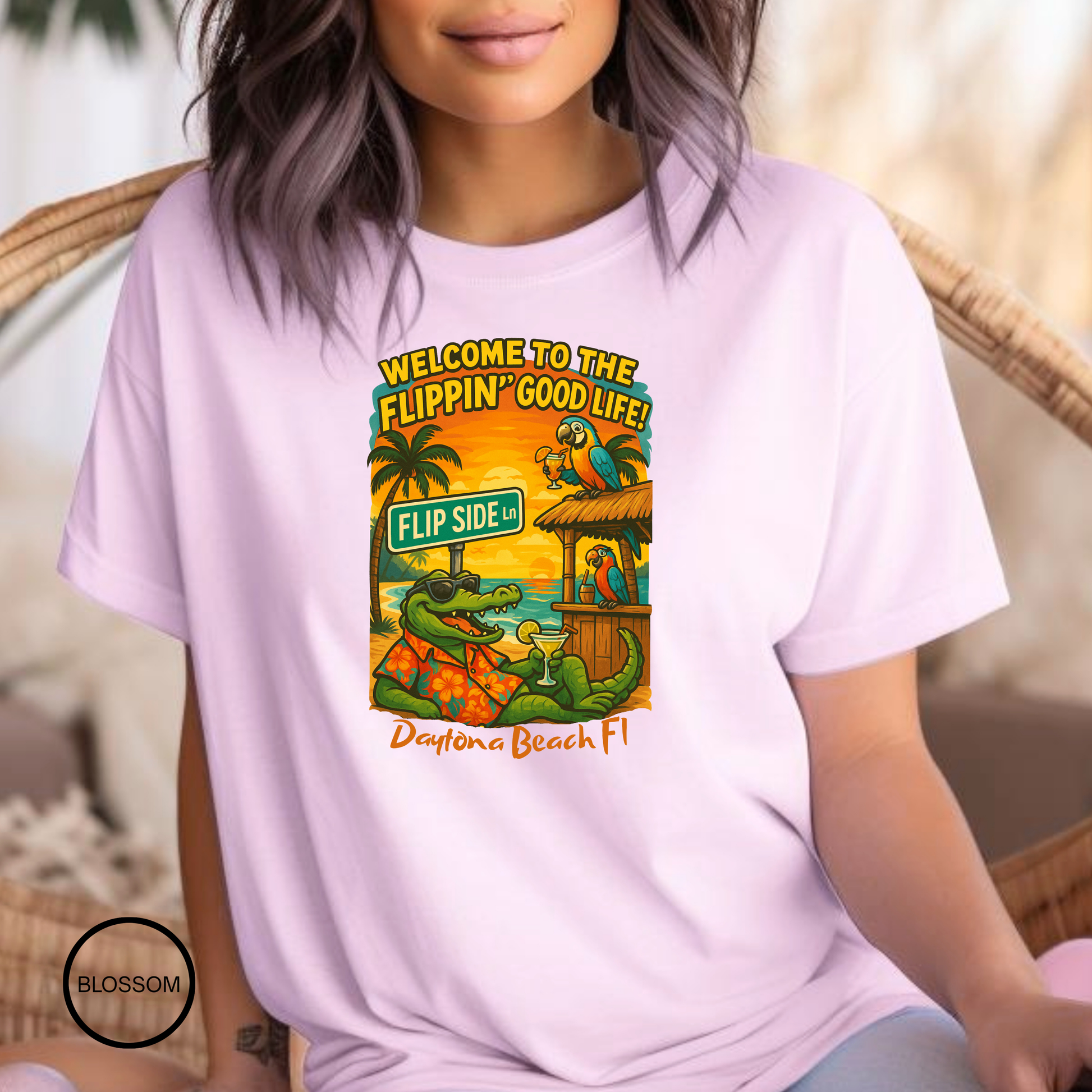 Flip Side Ln   Jimmy Buffet Style T-Shirt