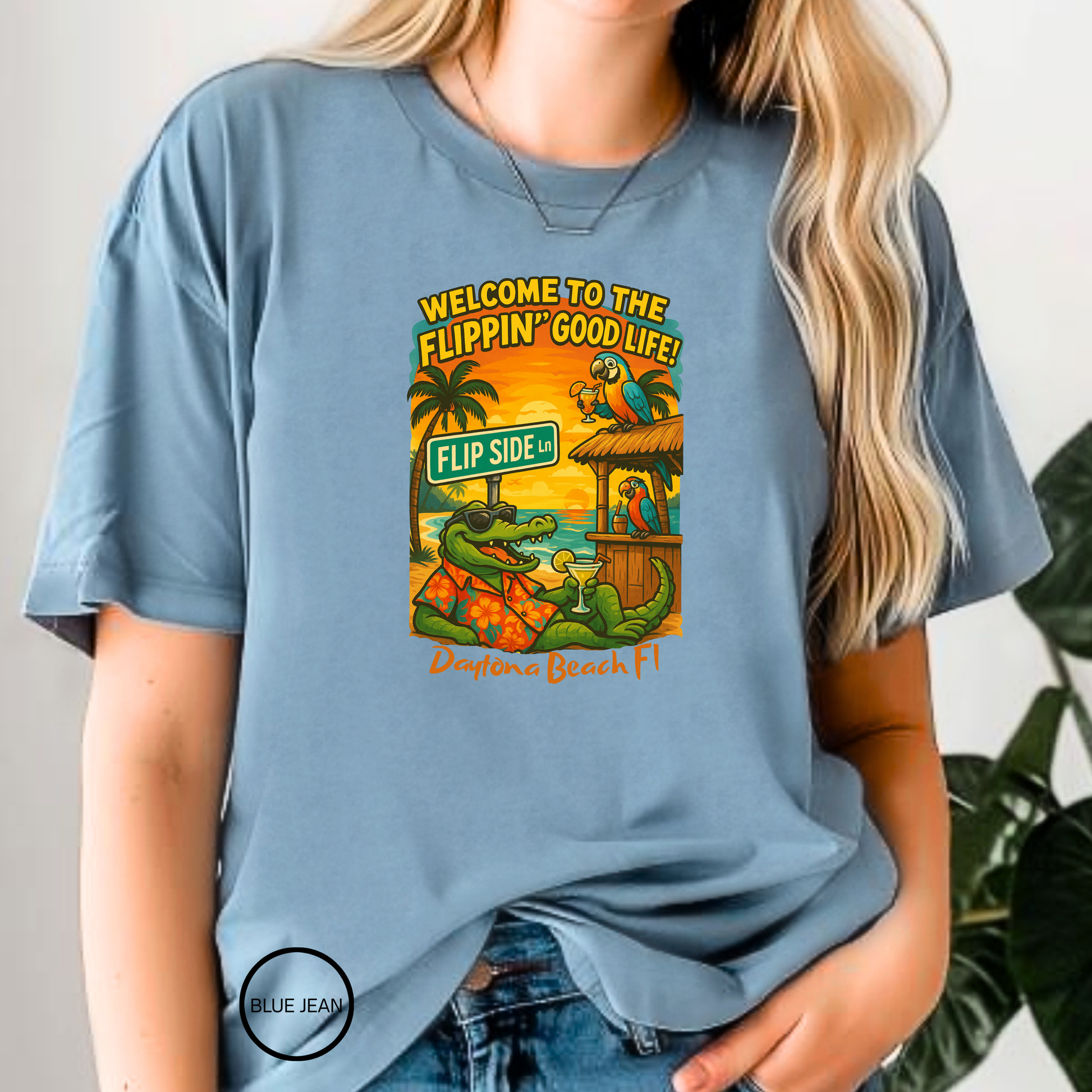 Flip Side Ln   Jimmy Buffet Style T-Shirt