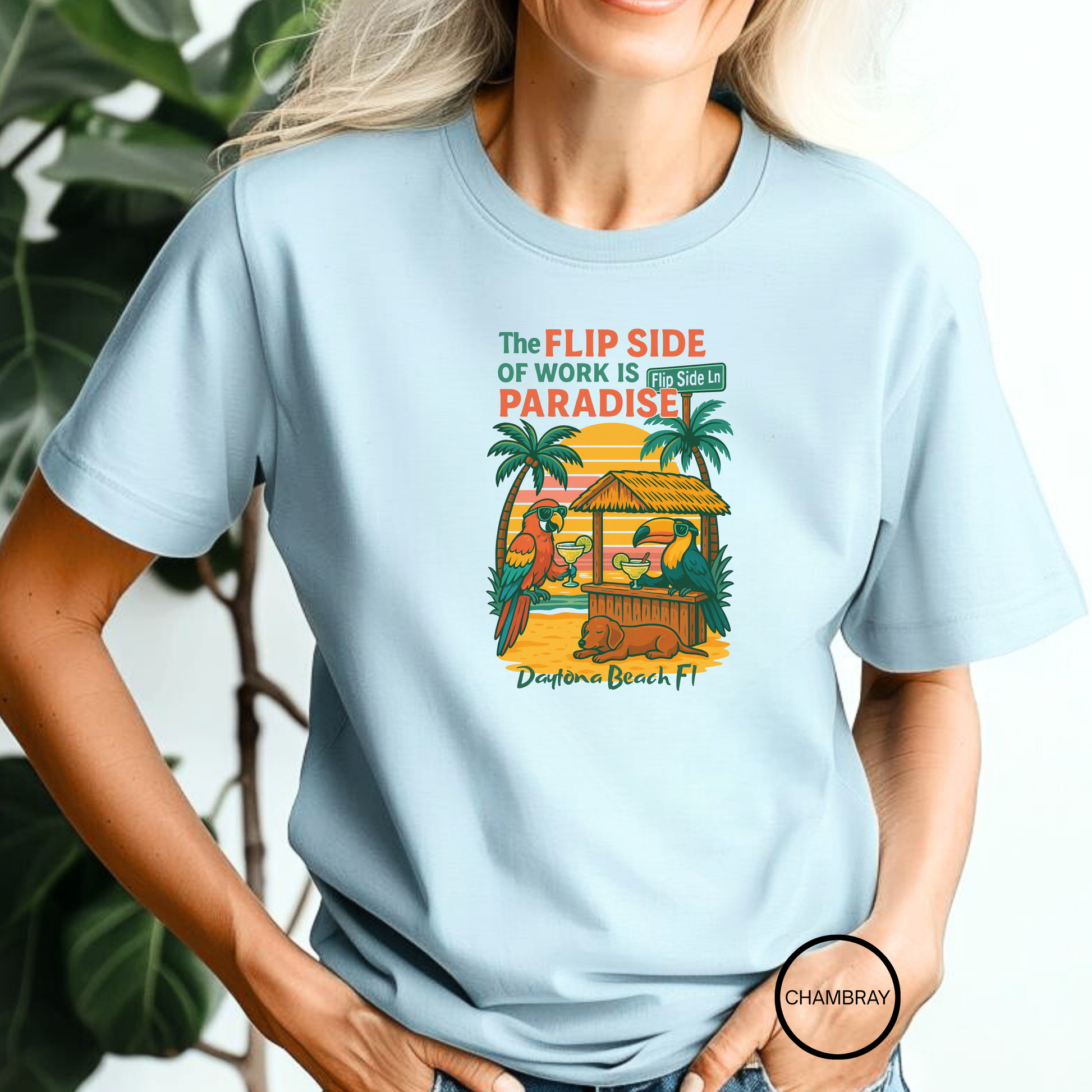 Flip Side Ln   Jimmy Buffet Style T-Shirt