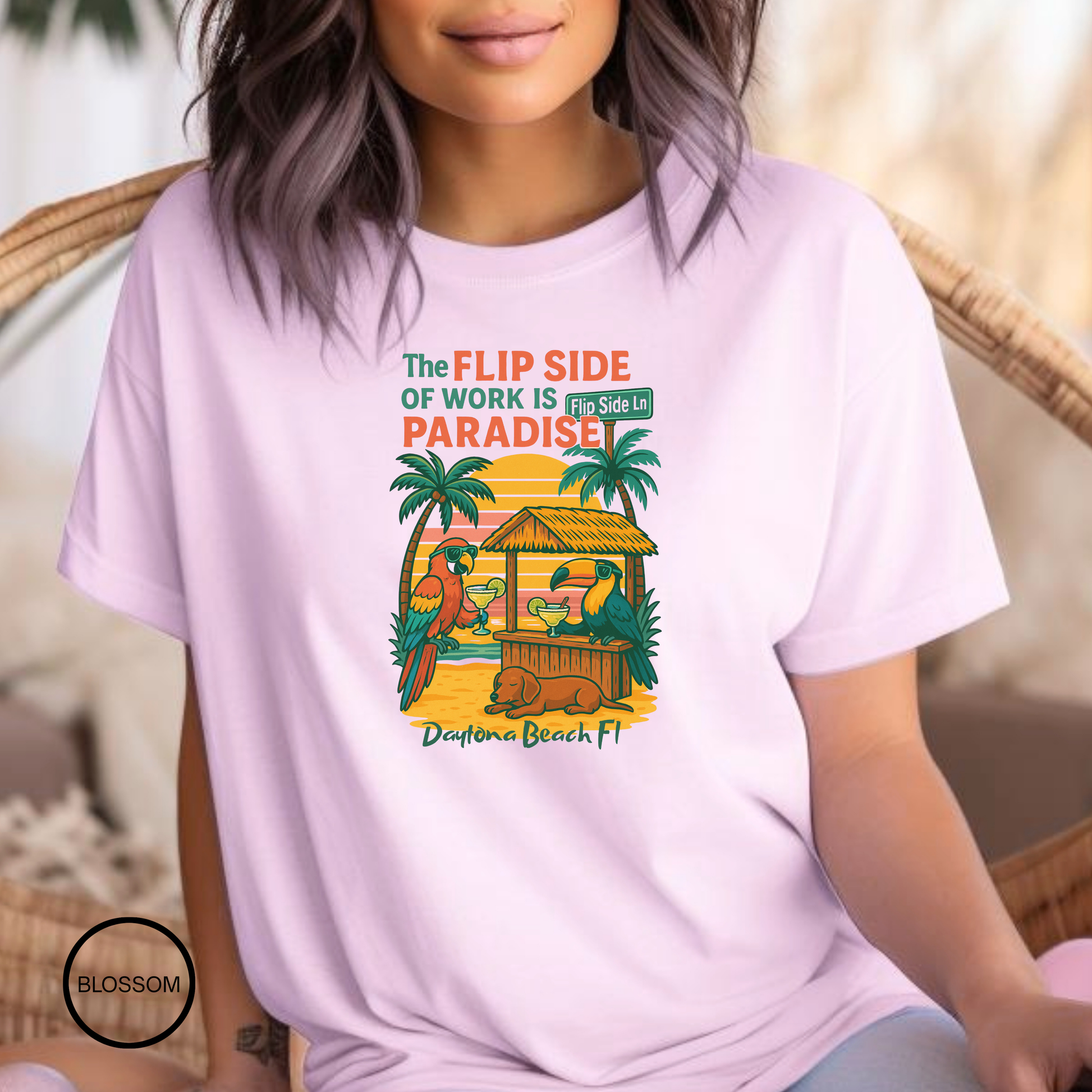 Flip Side Ln   Jimmy Buffet Style T-Shirt