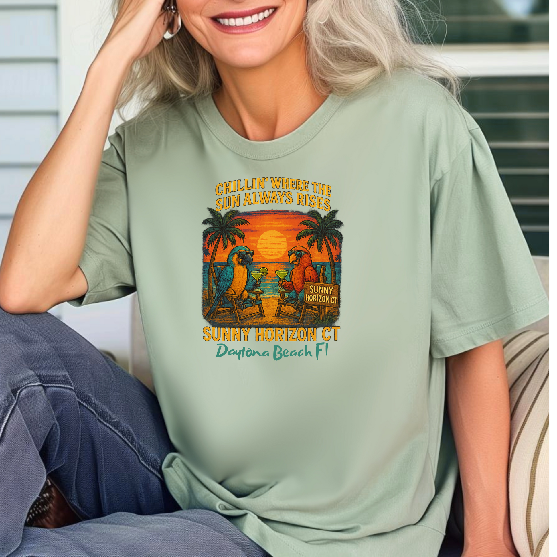 Sunny Horizon Ct  Jimmy Buffet Style T-Shirt