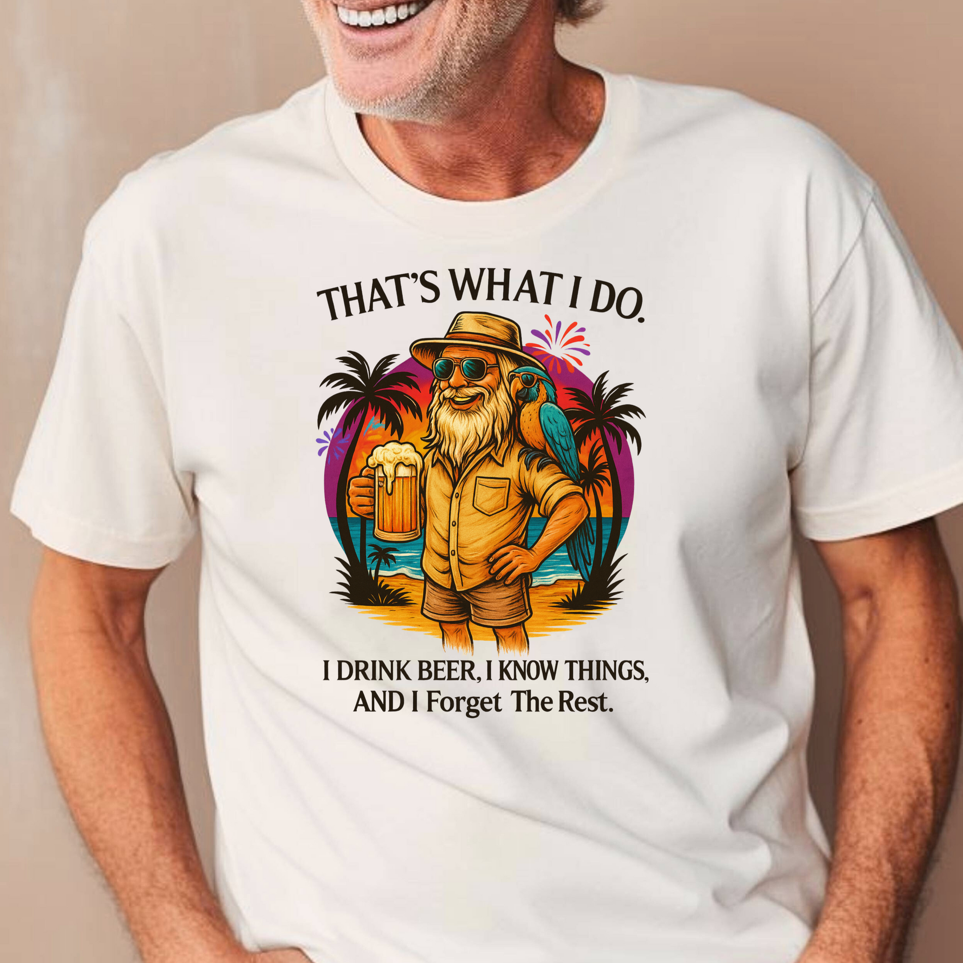 Beer Lover's Unisex T-Shirt, Summer Vibes Tee, Gift for Him, Casual Wear, Funny Quote Shirt, Ideal for BBQs