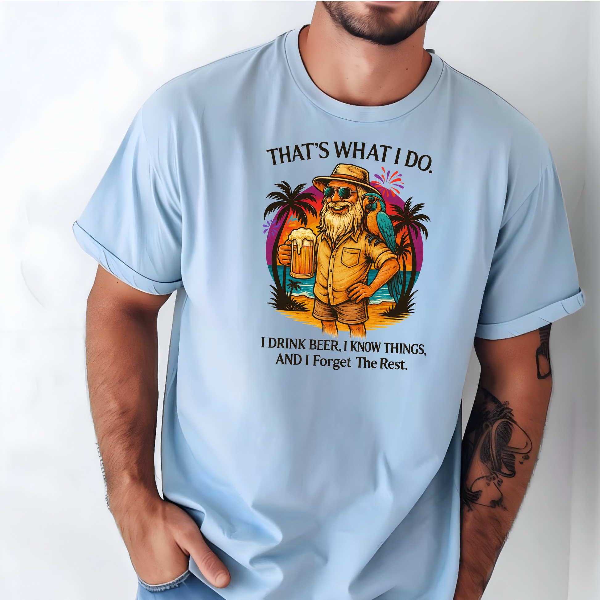 Beer Lover's Unisex T-Shirt, Summer Vibes Tee, Gift for Him, Casual Wear, Funny Quote Shirt, Ideal for BBQs