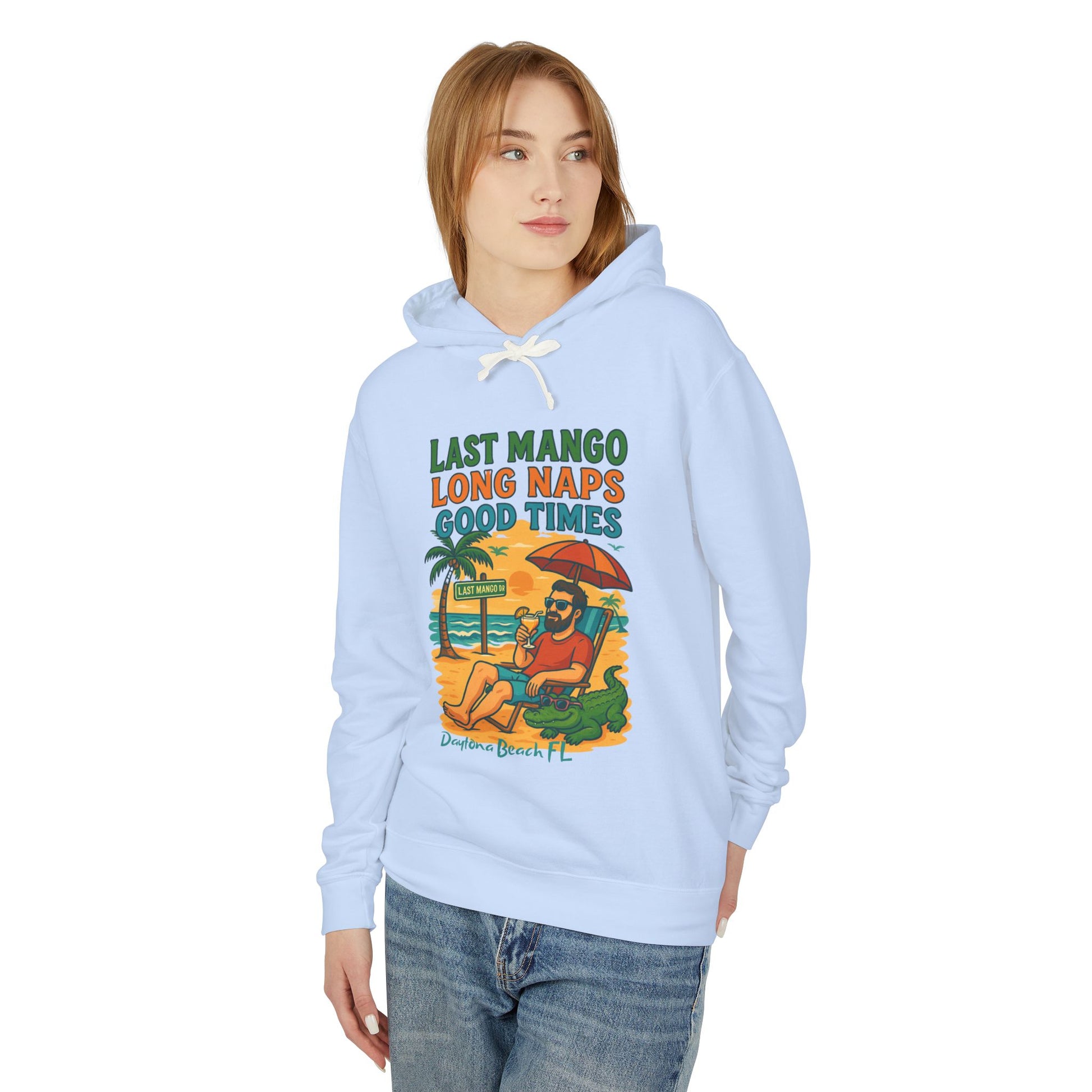 Last Mango dr  Lightweight Comfort Colors Hoodie - Jimmy Buffet Style
