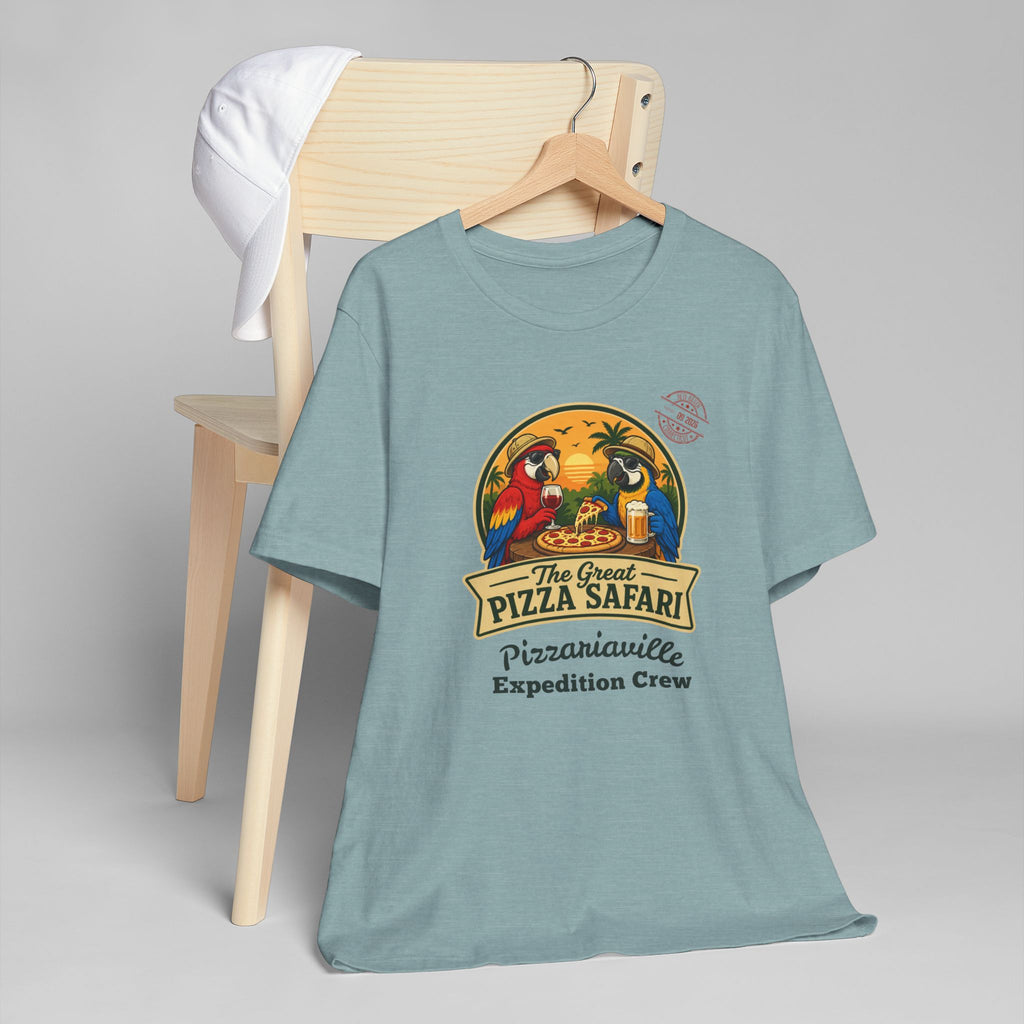 Pizza Safari T‑Shirt —Expedition Crew Vintage Design