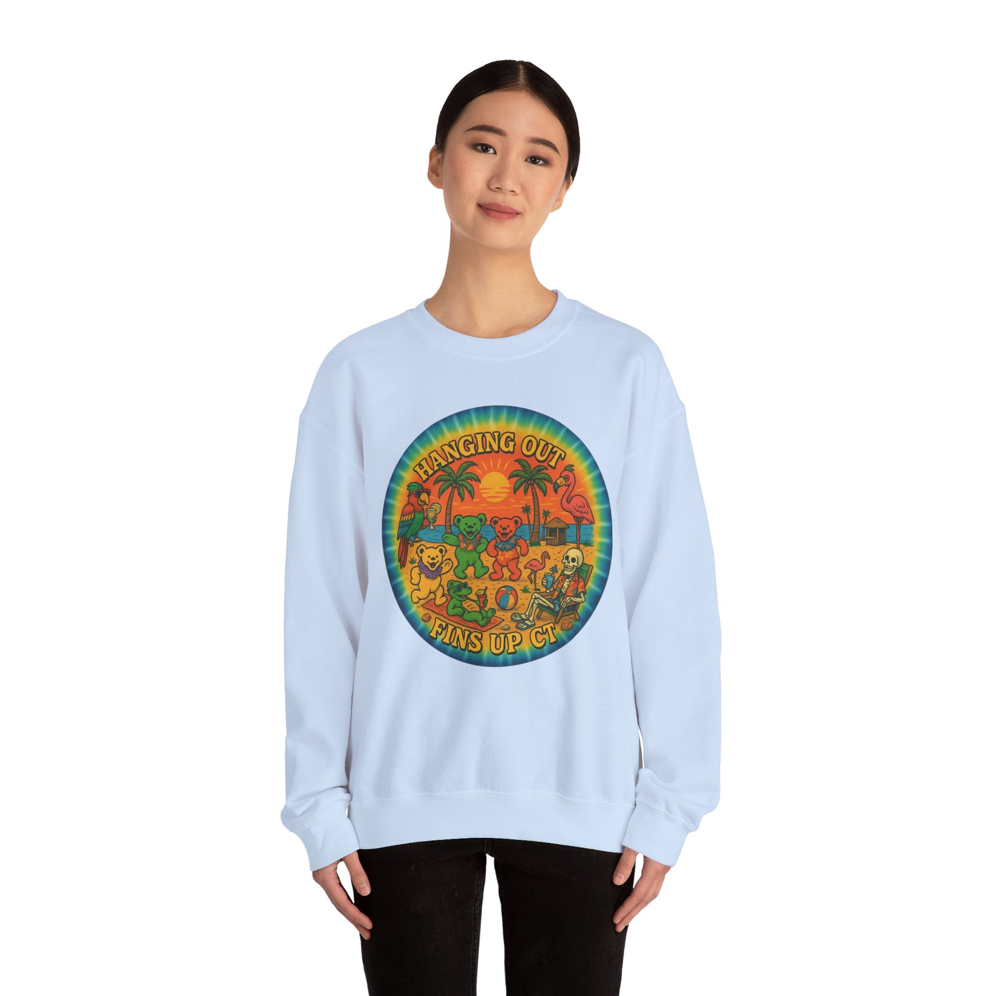 Fins up ct  Crewneck Sweatshirt - Jimmy Buffet Style