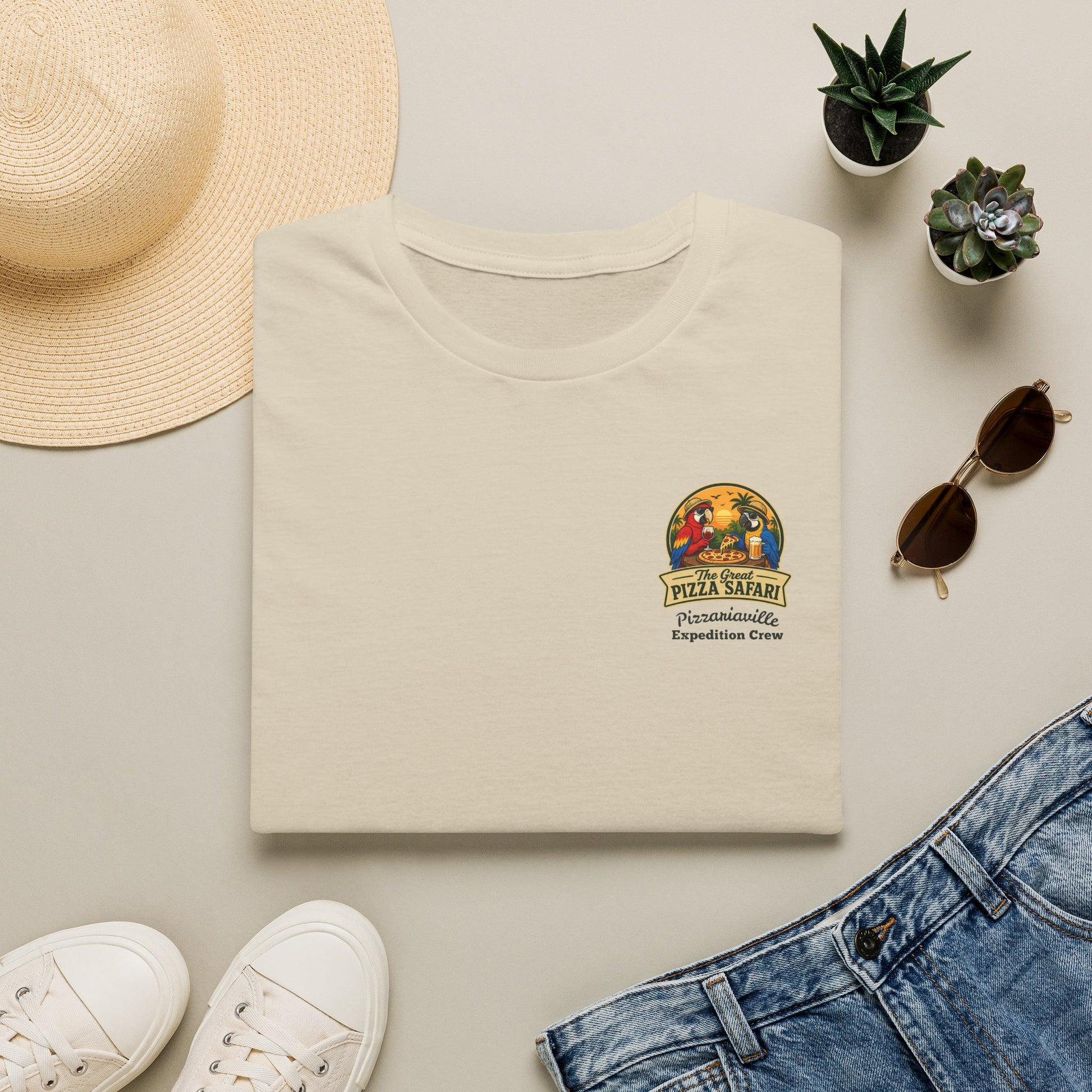 T‑Shirt — "Pizza Safari" Retro Pizzeria Expedition Crew Graphic Tee