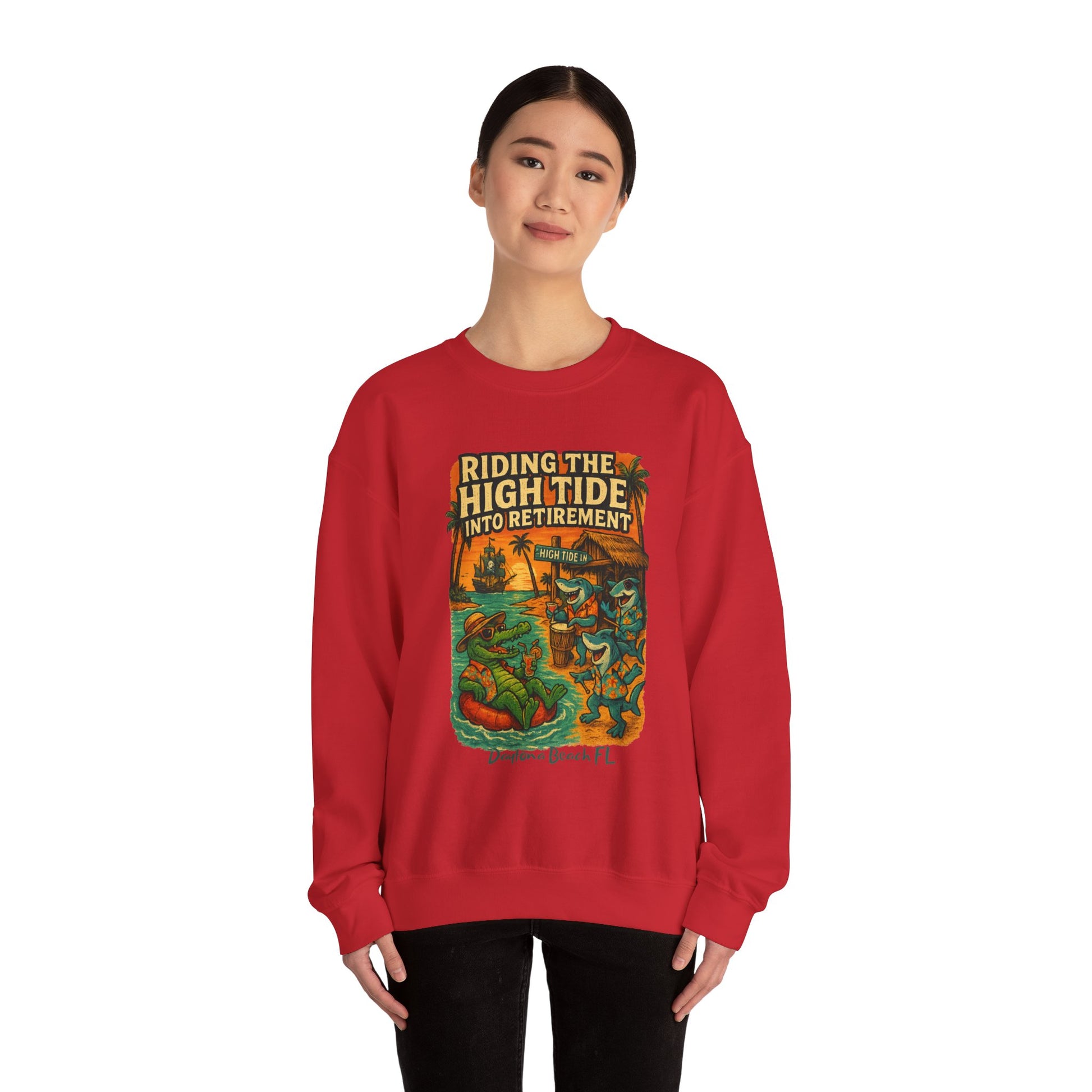 High Tide Ln Crewneck Sweatshirt - Jimmy Buffet Style