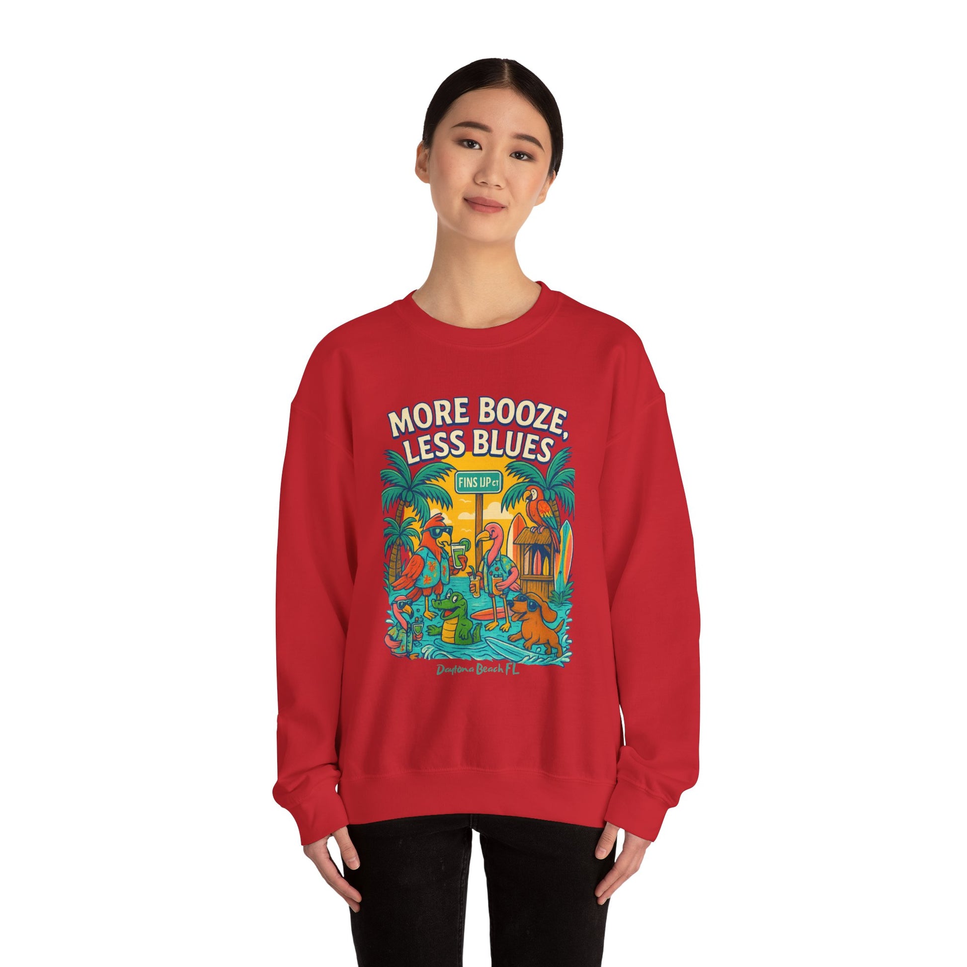Fins up ct Crewneck Sweatshirt - Jimmy Buffet Style