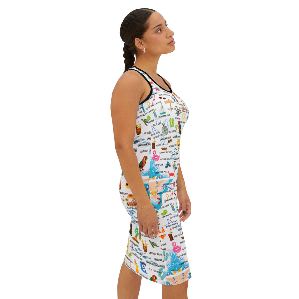 Tropical Vacation Racerback Dress