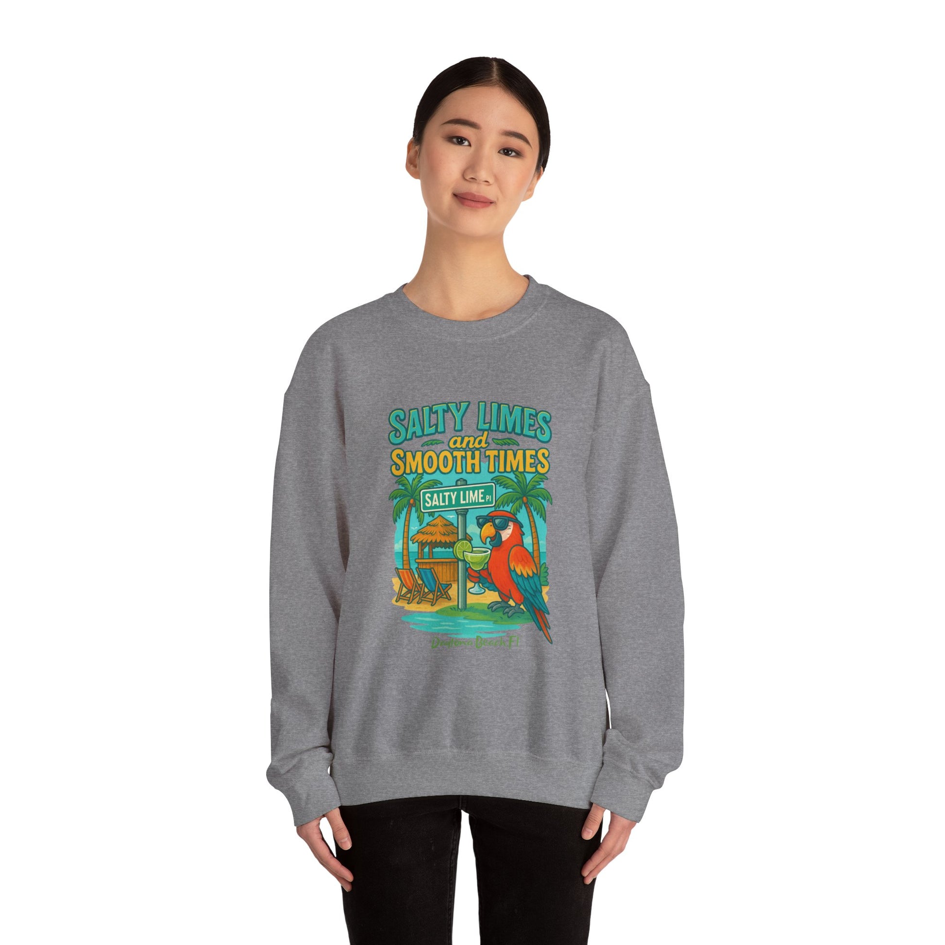 Salty Lime  Place  Crewneck Sweatshirt - Jimmy Buffet Style