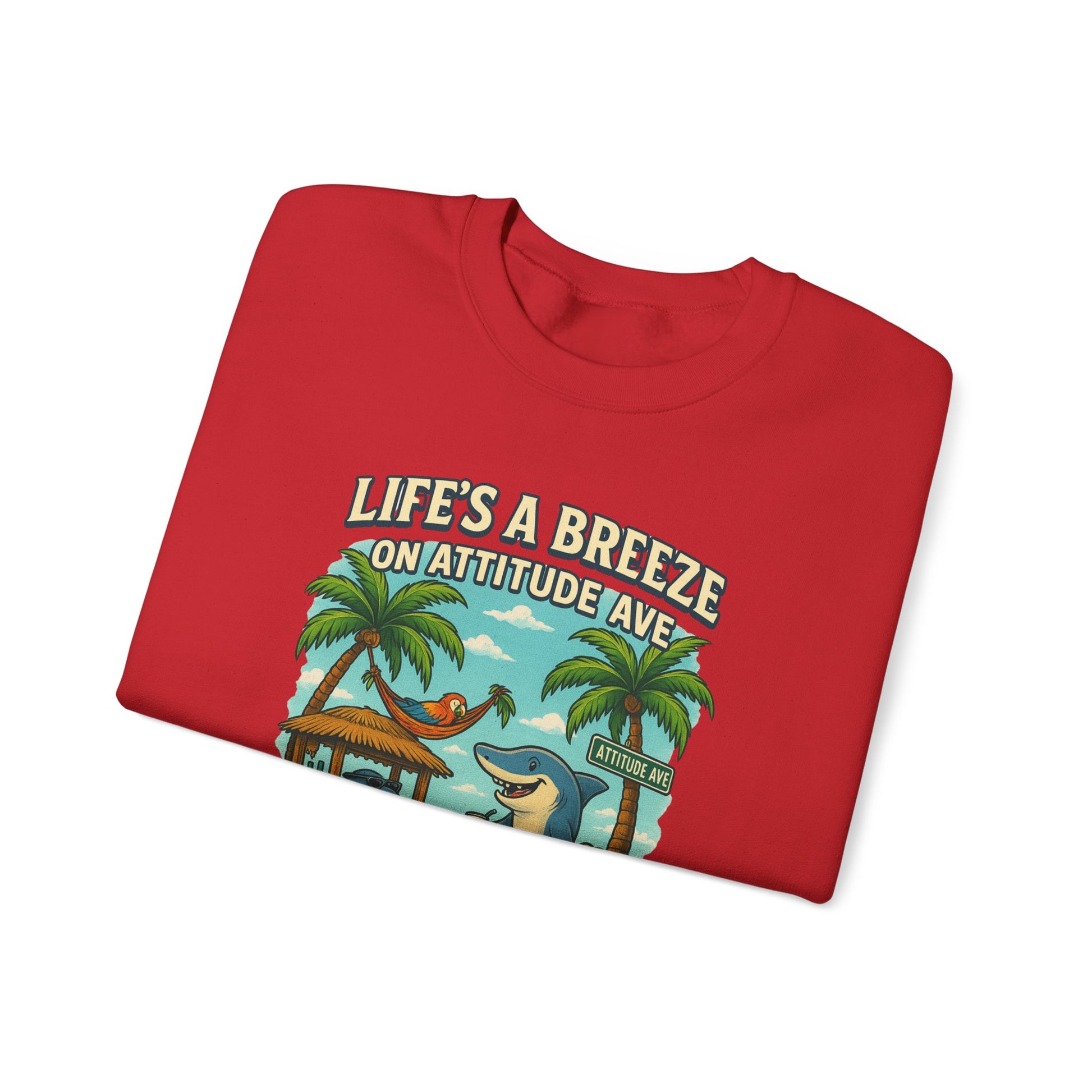 Attitude Ave Crewneck Sweatshirt - Jimmy Buffet Style