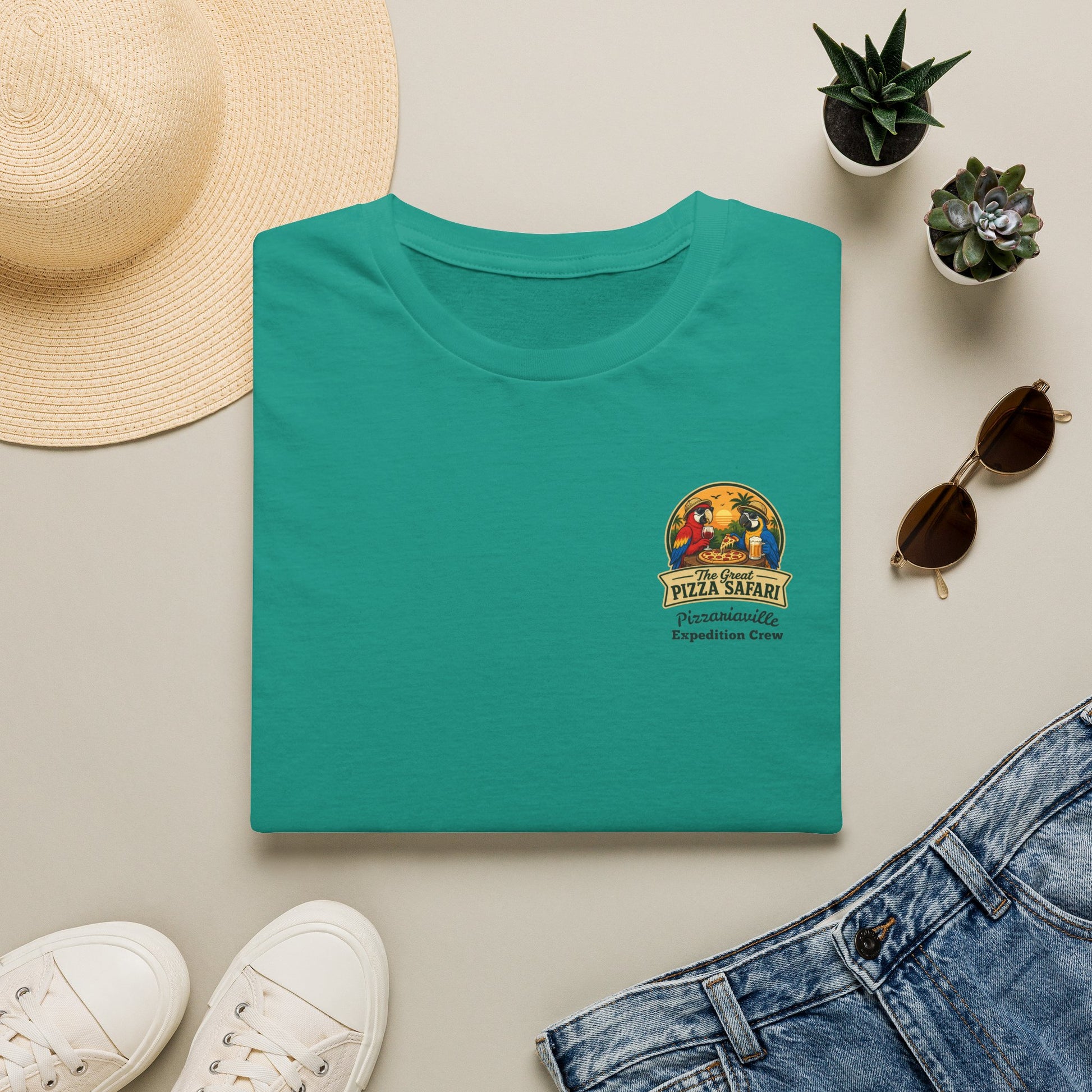 T‑Shirt — "Pizza Safari" Retro Pizzeria Expedition Crew Graphic Tee