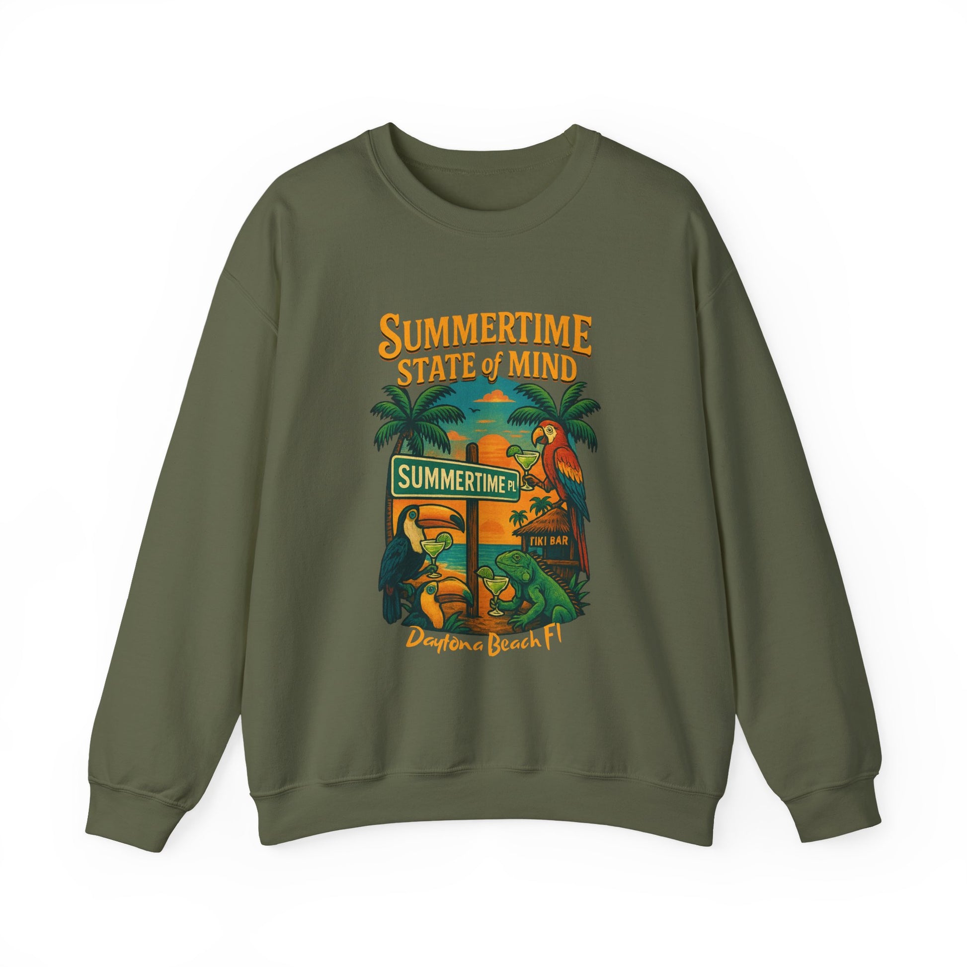 Summertime Place  Crewneck Sweatshirt - Jimmy Buffet Style