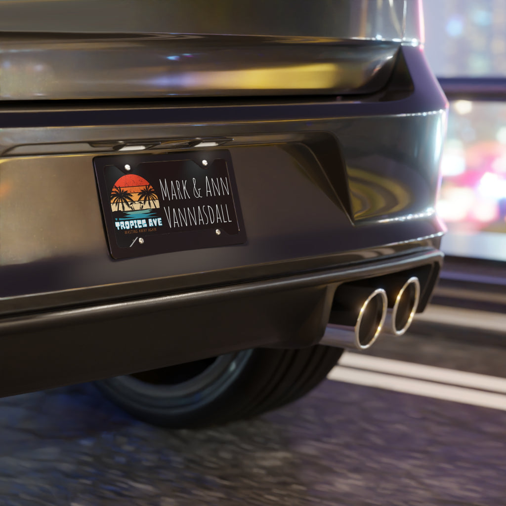 Tropical Personalized Name Plate