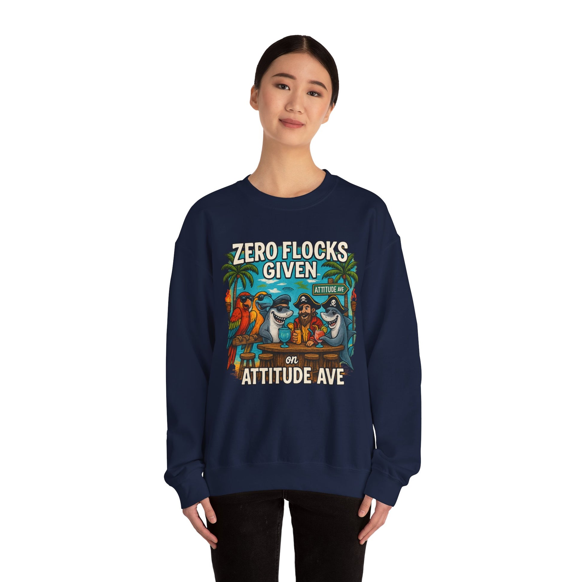 Attitude ave Crewneck Sweatshirt - Jimmy Buffet Style