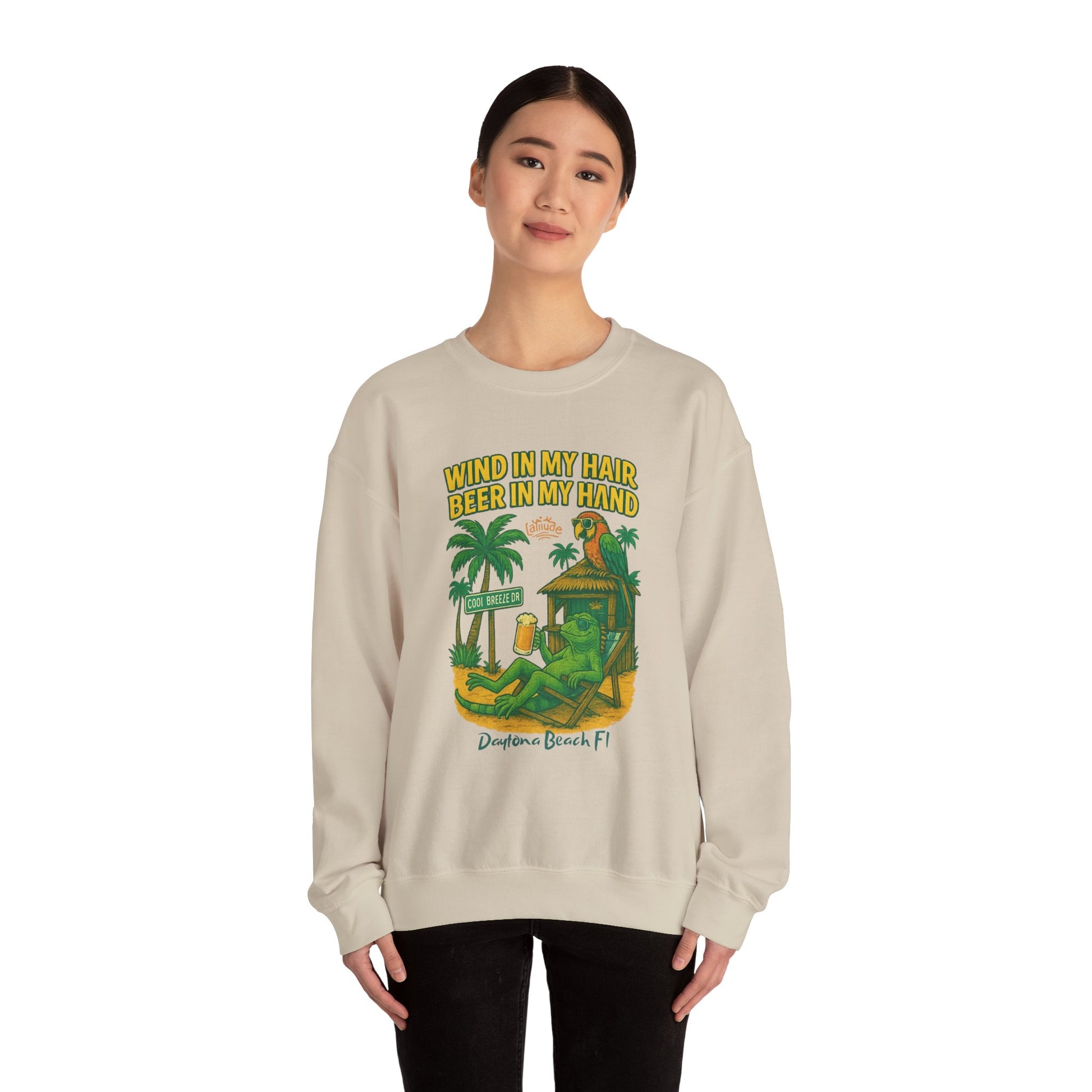 Cool Breeze  Crewneck Sweatshirt - Jimmy Buffet Style