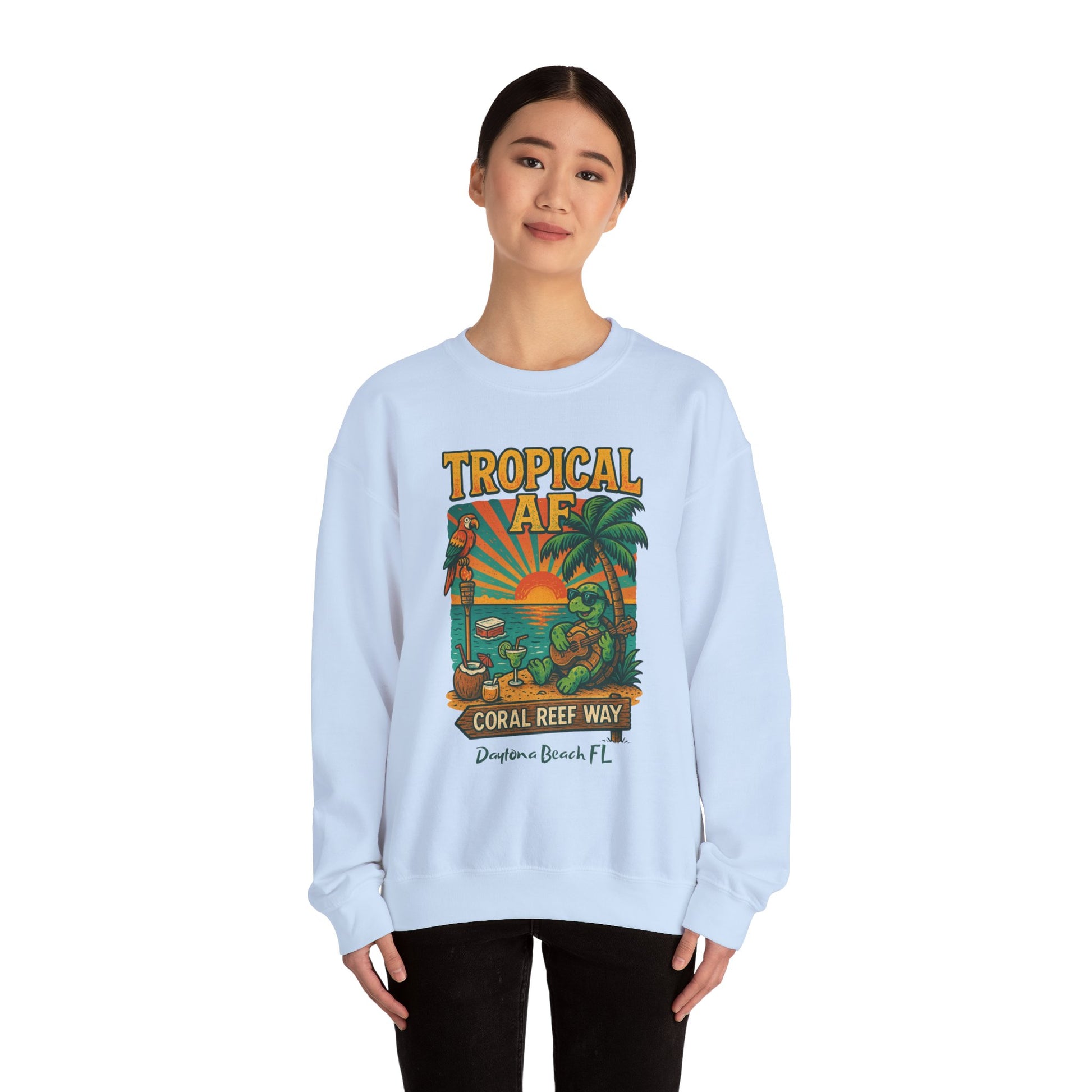 Coral Reef way Crewneck Sweatshirt - Jimmy Buffet Style