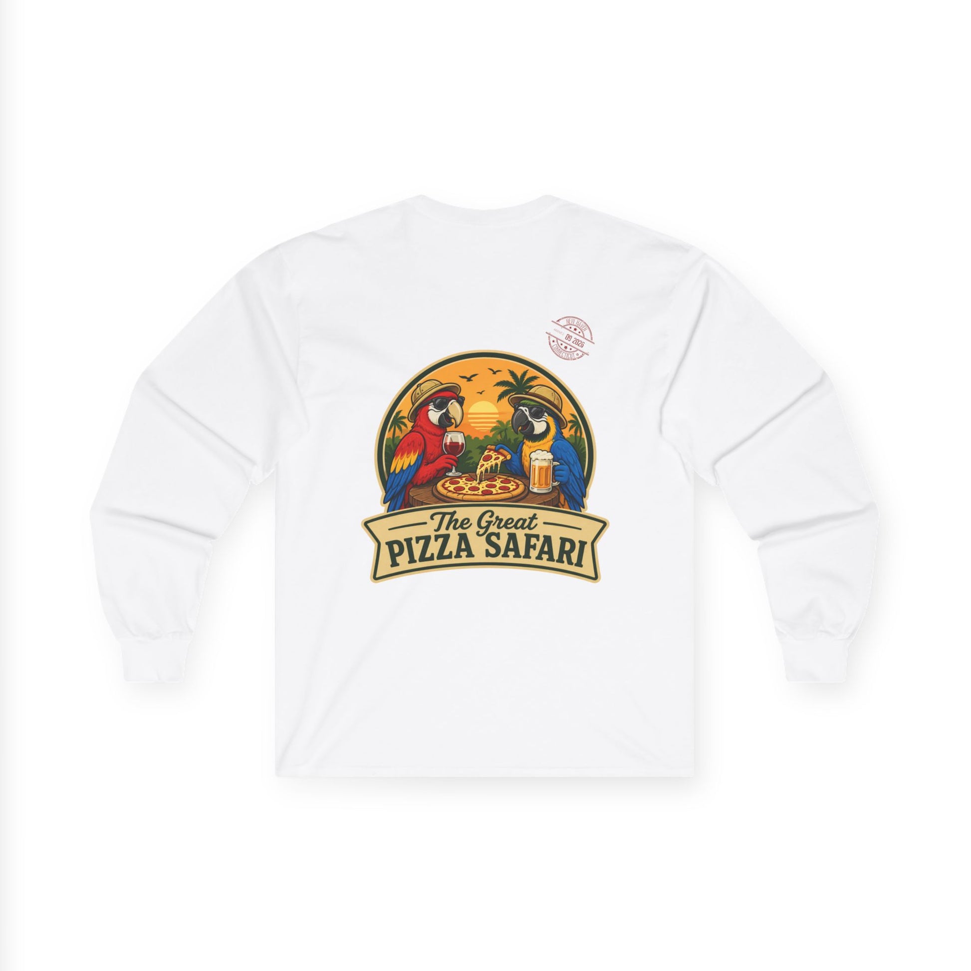Long Sleeve Tee — The Great Pizza Safari Graphic Shirt