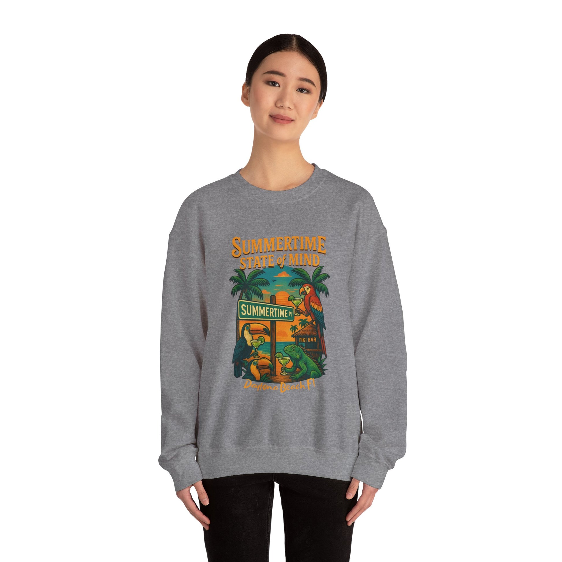 Summertime Place  Crewneck Sweatshirt - Jimmy Buffet Style