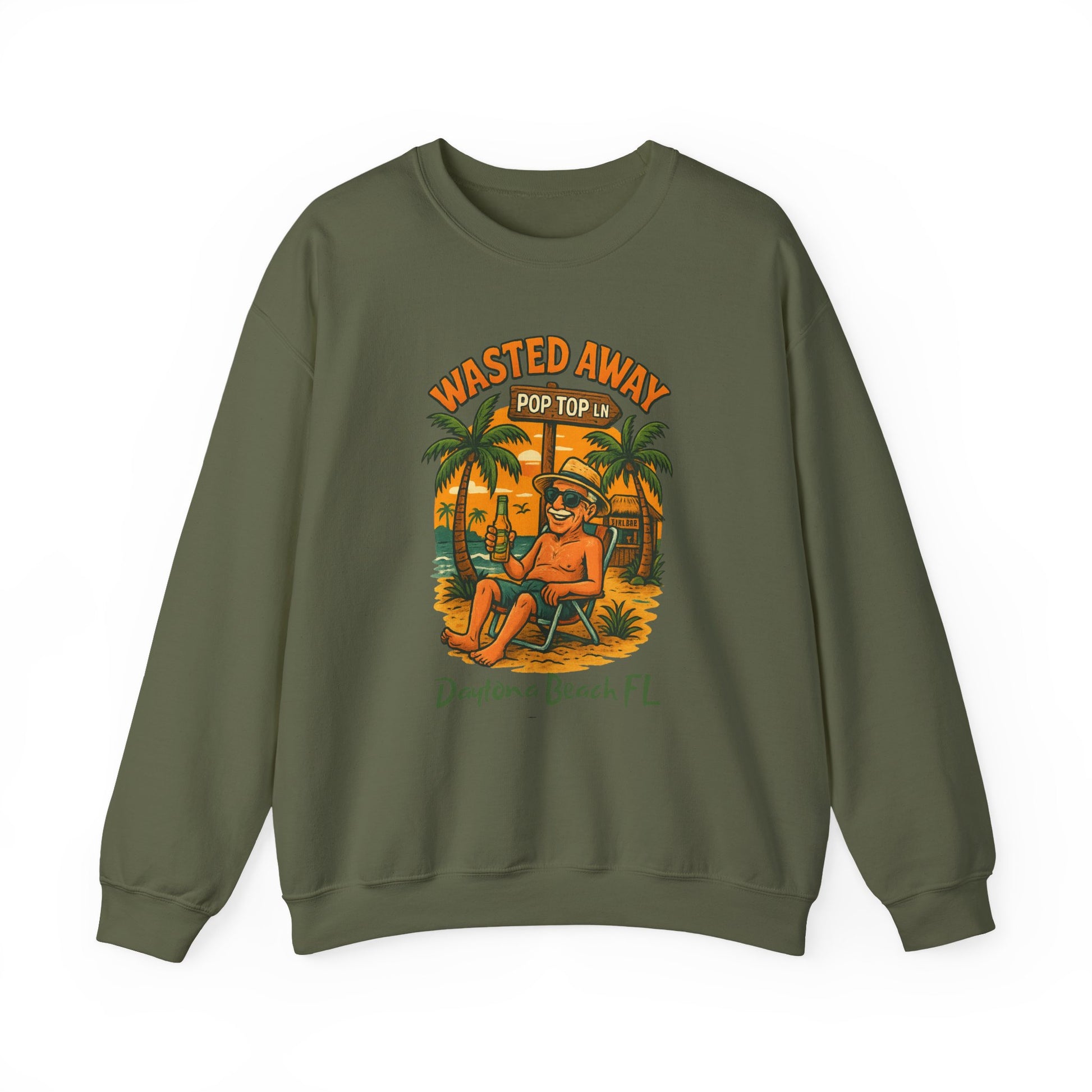 Pop Top Ln Crewneck Sweatshirt - Jimmy Buffet Style