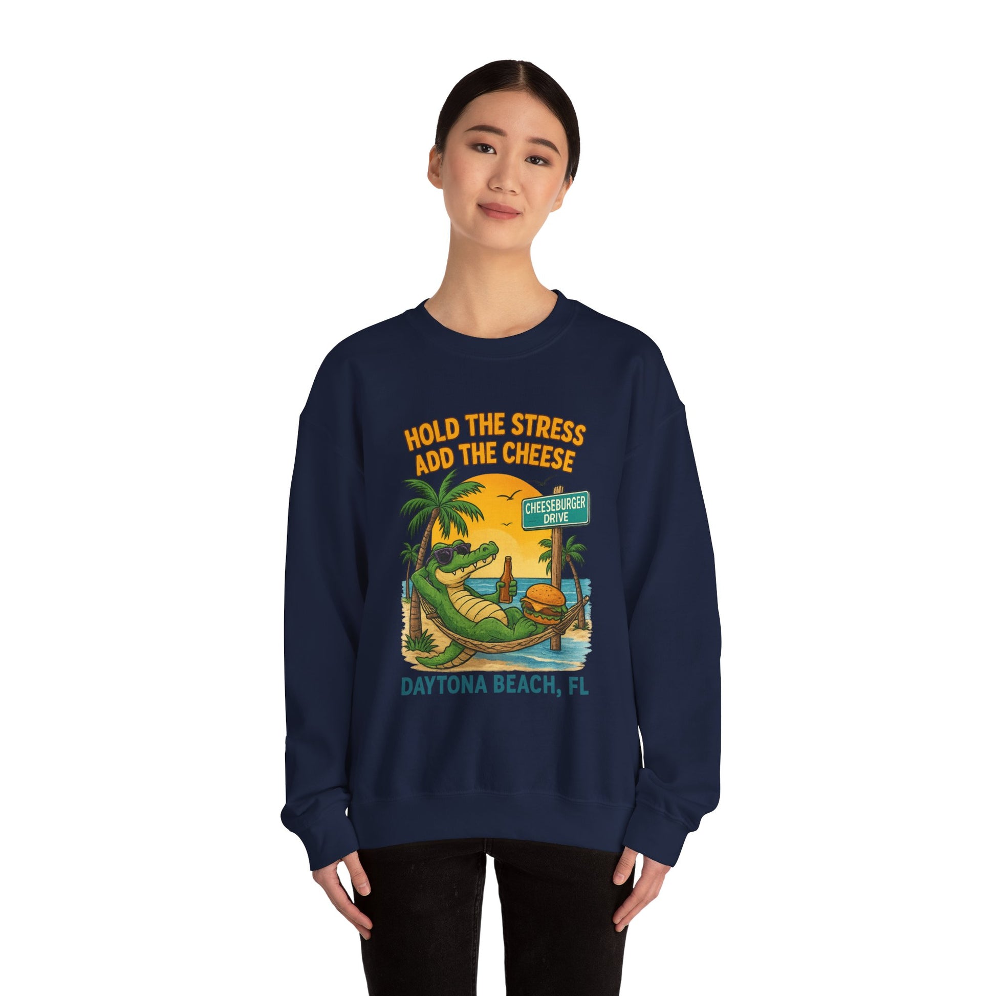 Cheeseburger dr Crewneck Sweatshirt - Jimmy Buffet Style