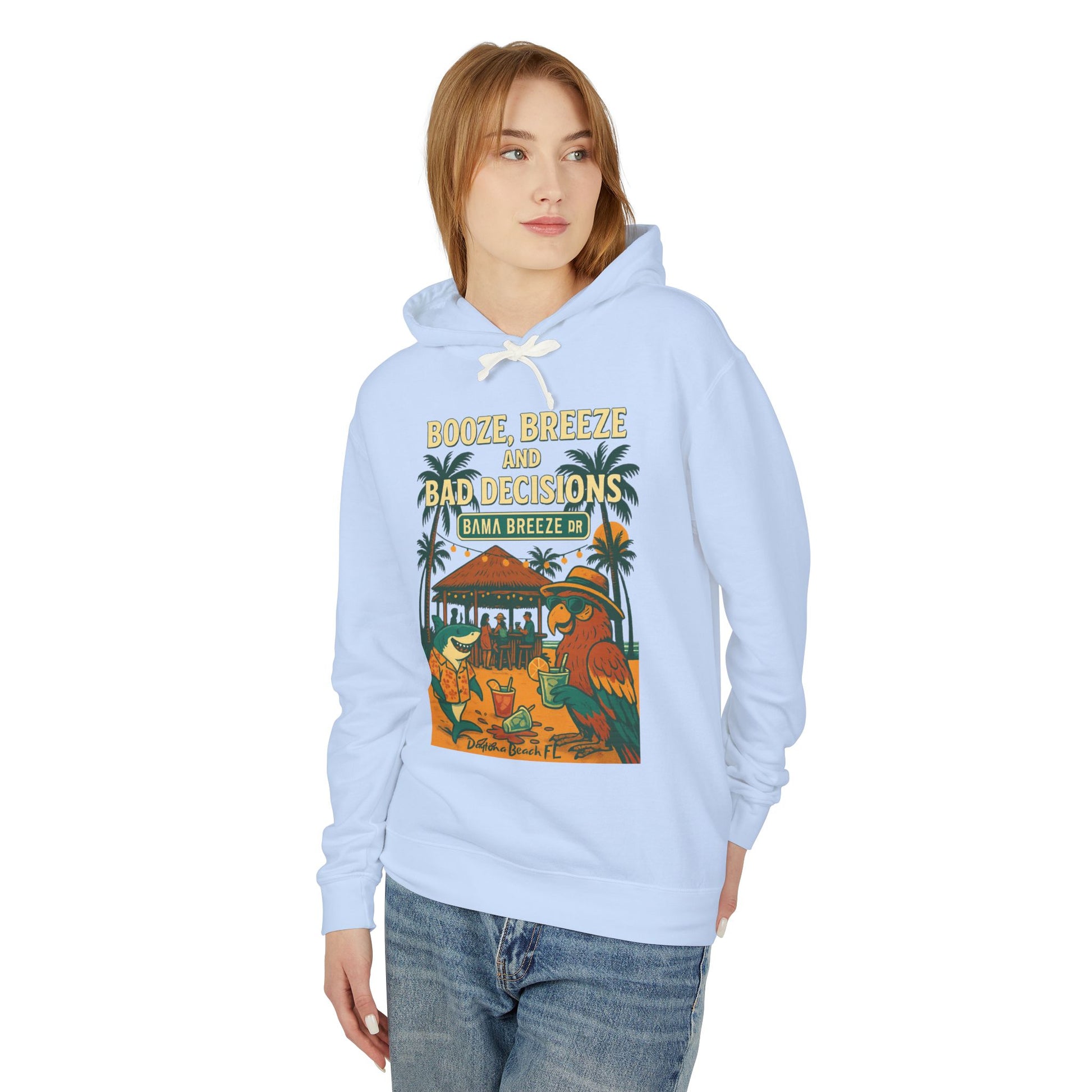 Bama Breeze dr   Lightweight Comfort Colors Hoodie - Jimmy Buffet Style