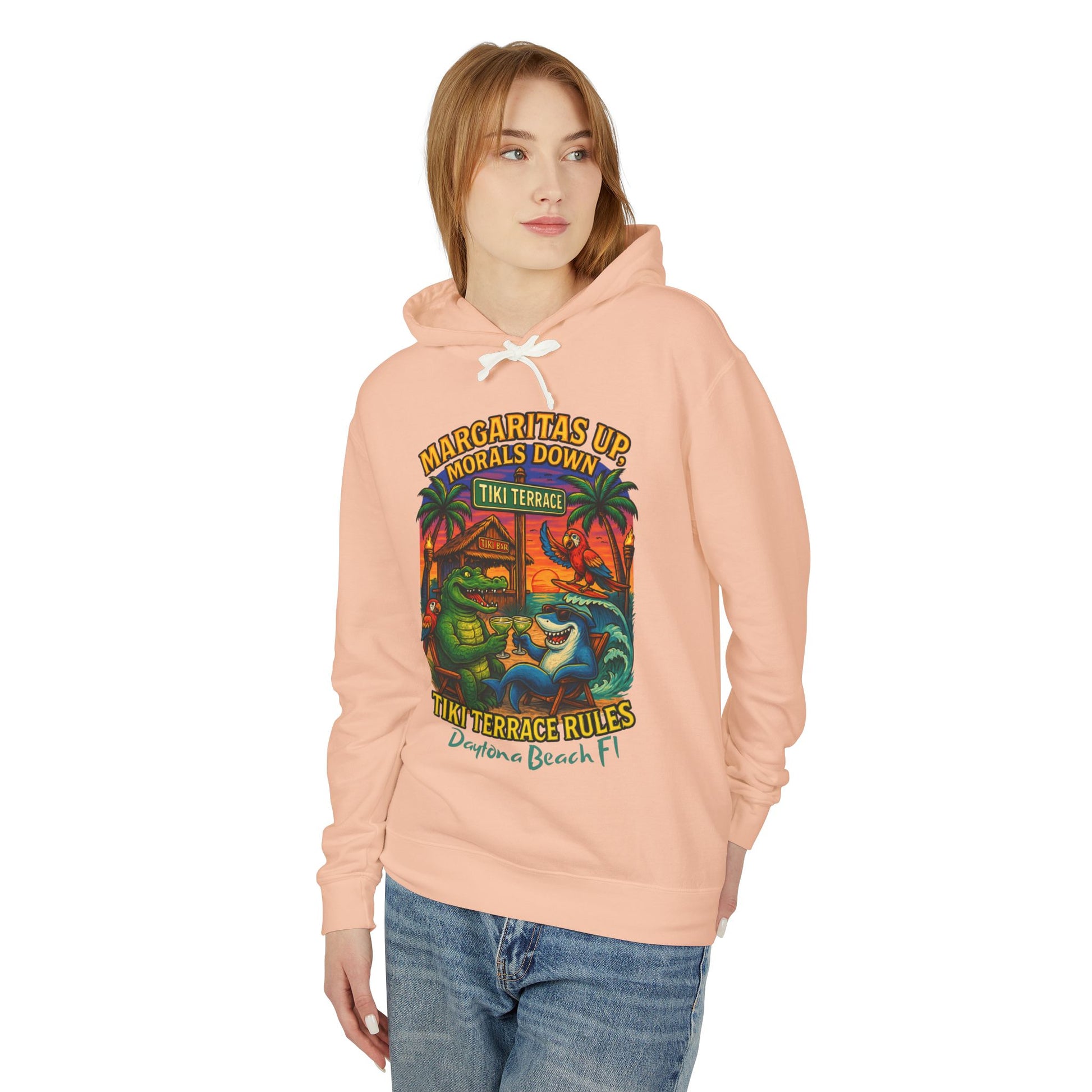 Tiki Terrace  Lightweight Comfort Colors Hoodie - Jimmy Buffet Style