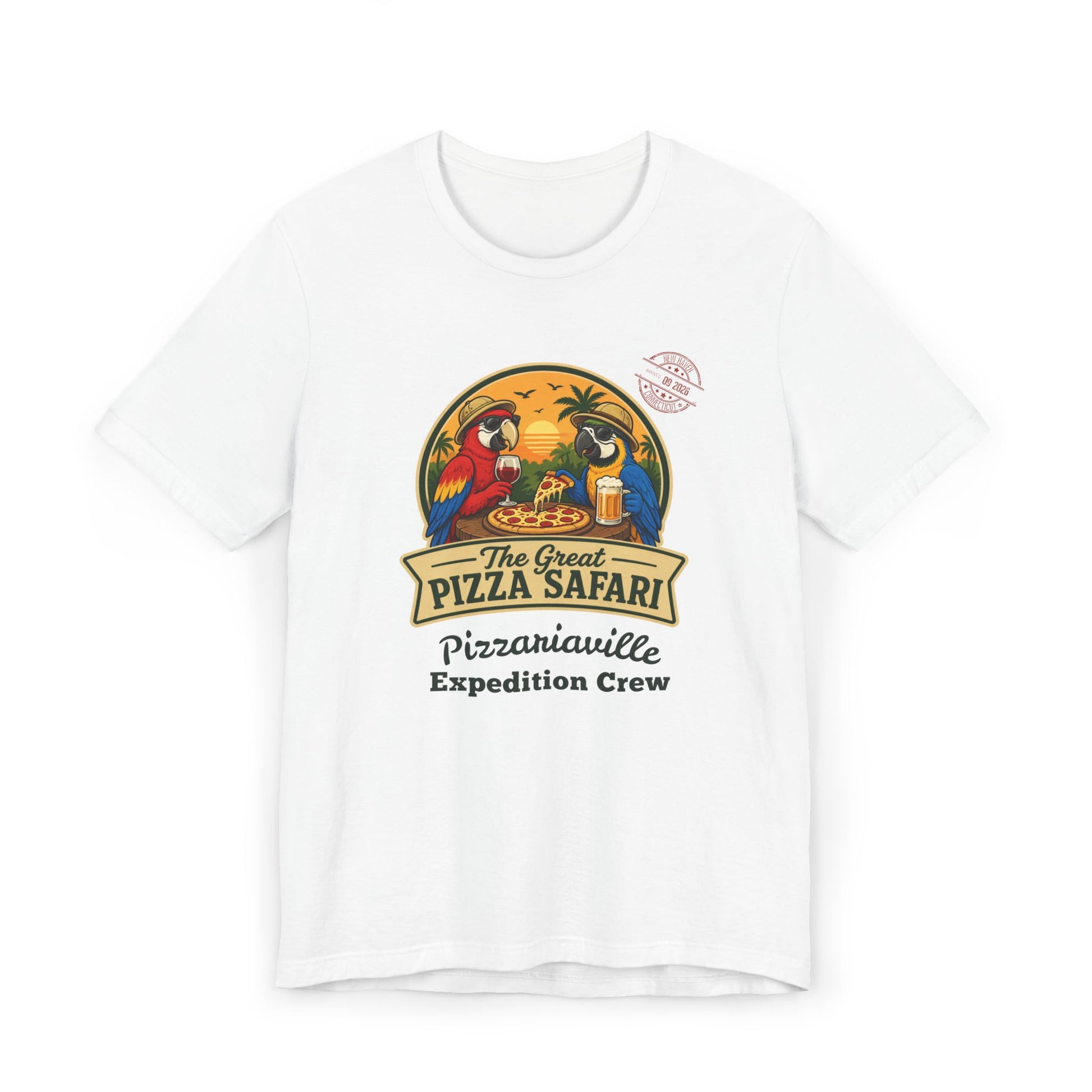 Pizza Safari T‑Shirt —Expedition Crew Vintage Design