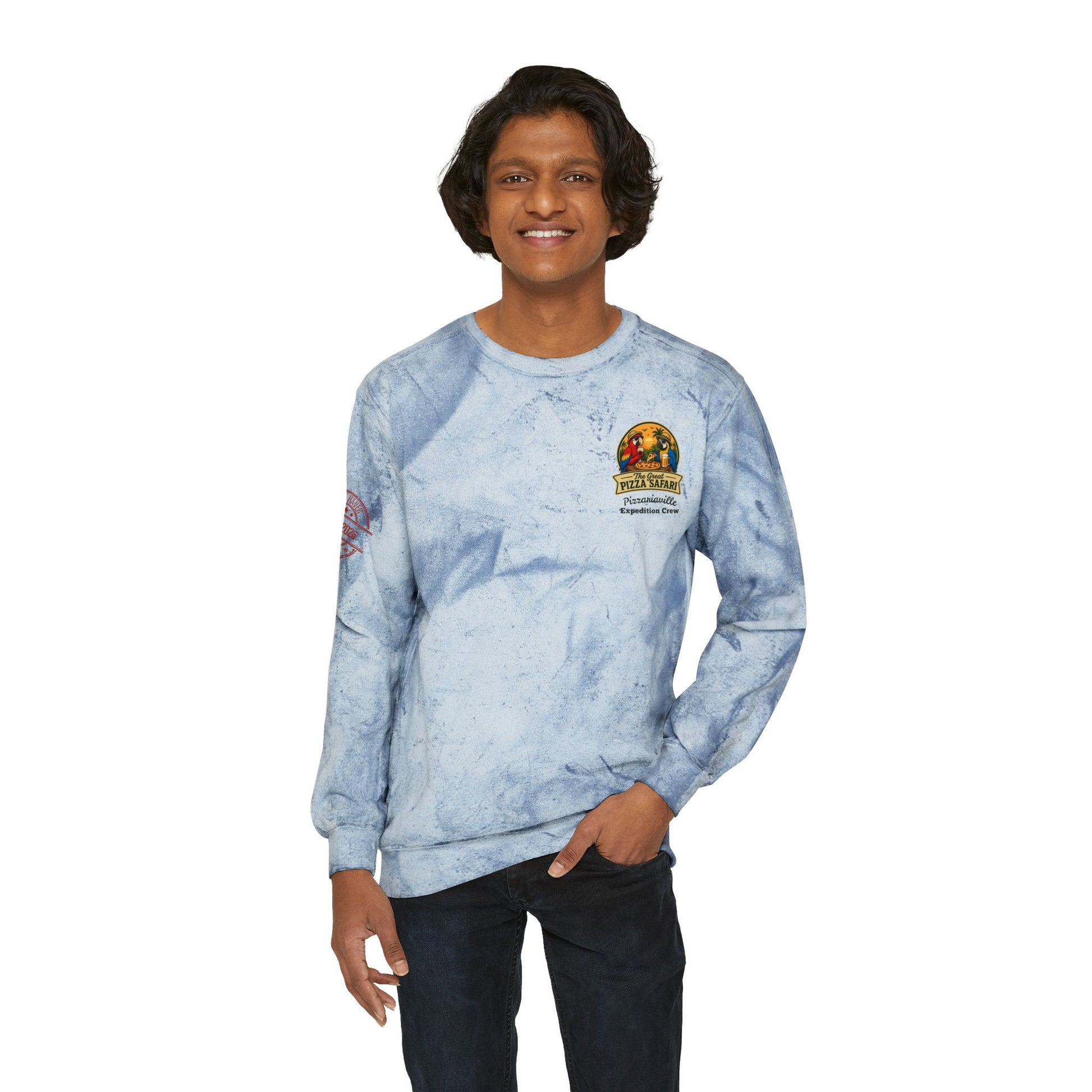 Tie-Dye Crewneck Sweatshirt — the Great Pizza Safari