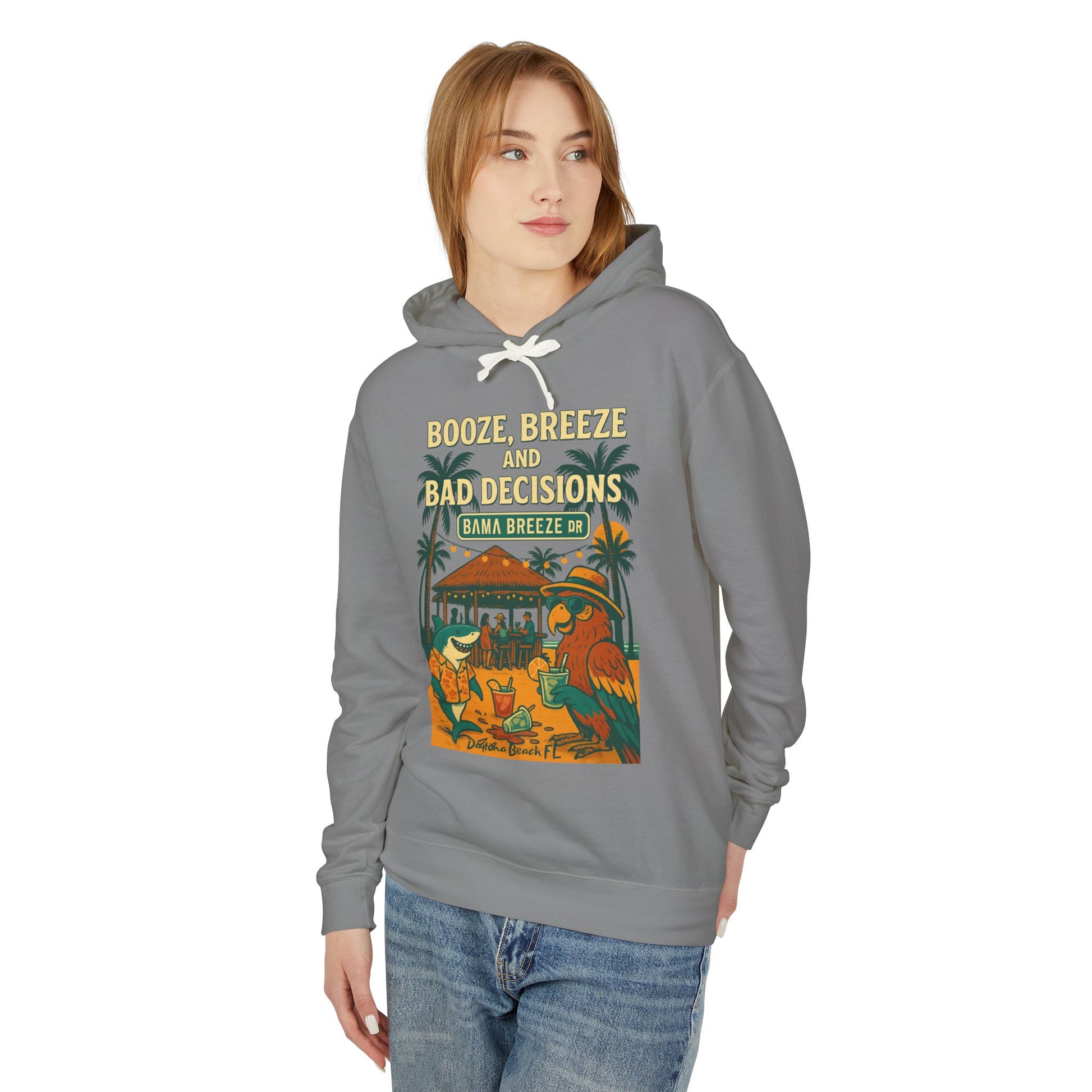 Bama Breeze dr   Lightweight Comfort Colors Hoodie - Jimmy Buffet Style