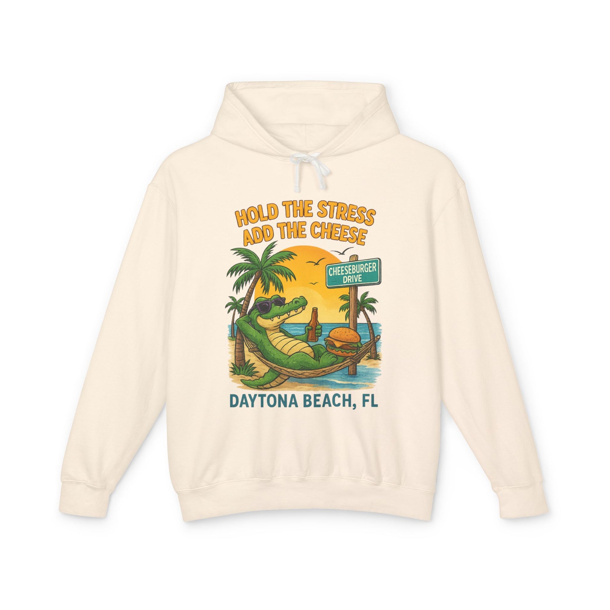 cheeseburger dr  Lightweight Comfort Colors Hoodie - Jimmy Buffet Style