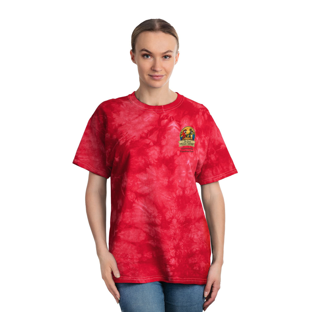 V2 Tie-Dye Tee — "The Great Pizza Safari" Graphic T-Shirt