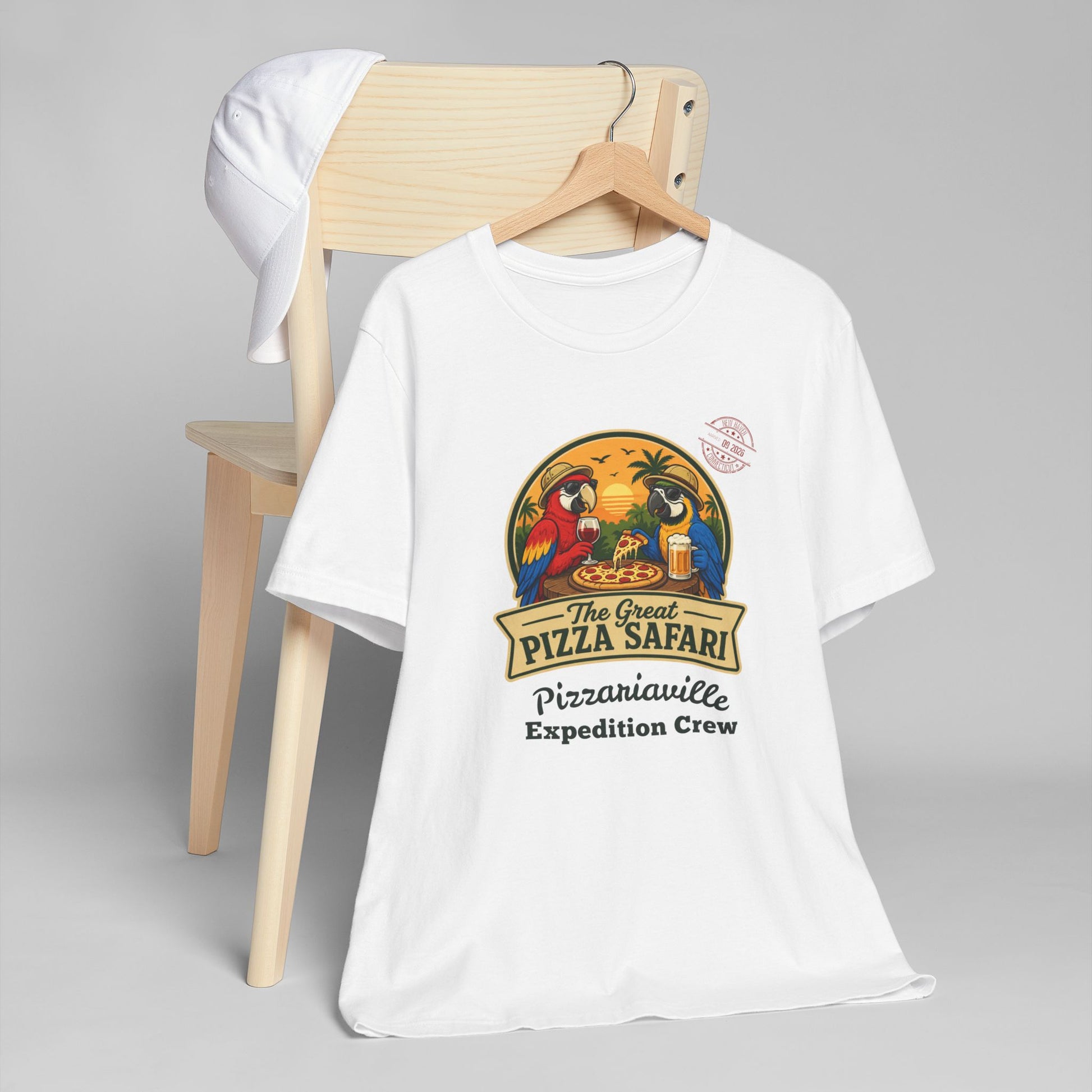 Pizza Safari T‑Shirt —Expedition Crew Vintage Design