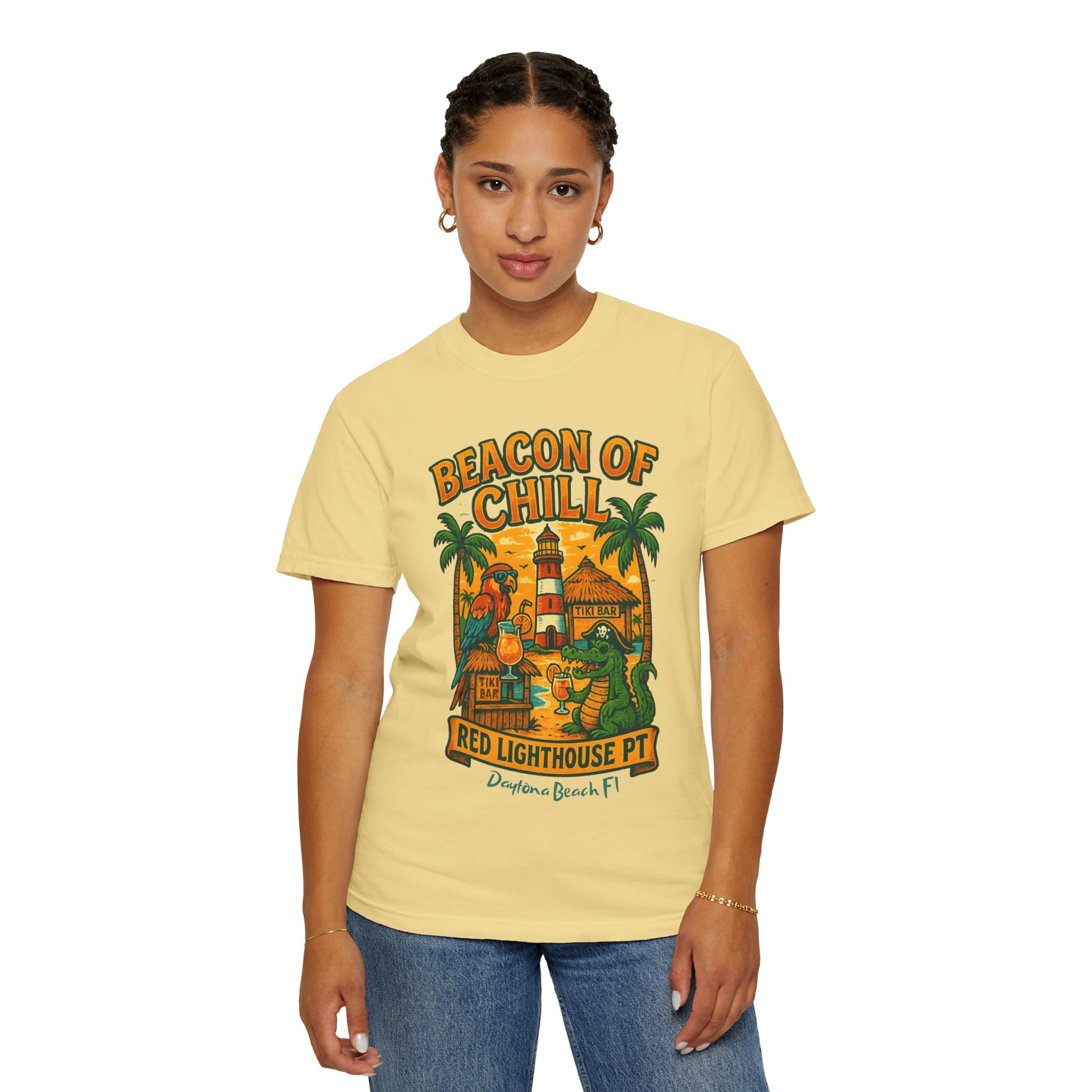 Red Lighthouse Pt  Jimmy Buffet Style T-Shirt