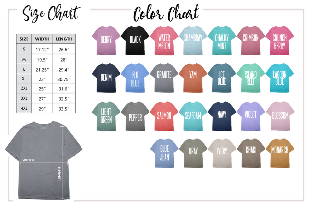 Pop Top Ln shirt  Comfort colors 1717