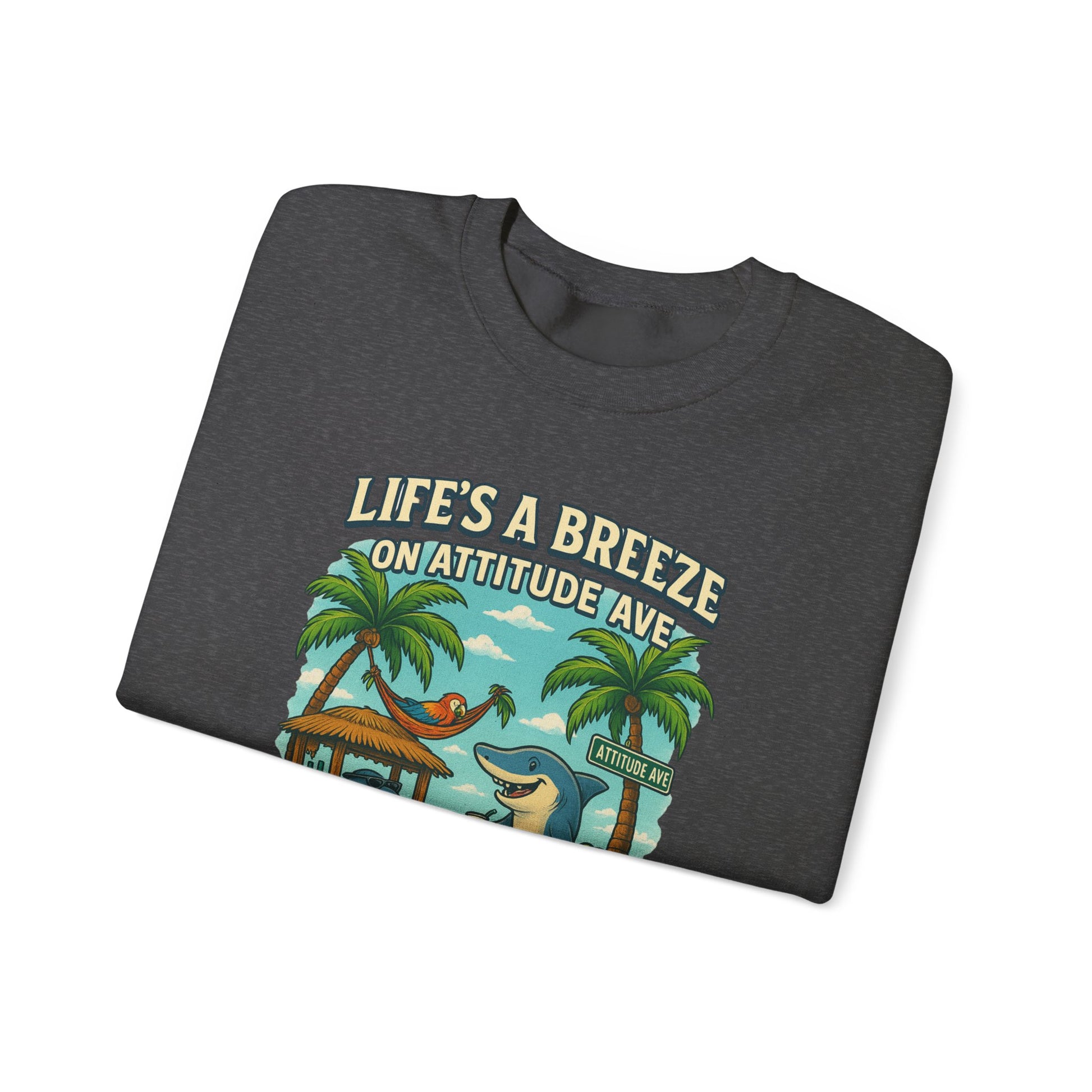 Attitude Ave Crewneck Sweatshirt - Jimmy Buffet Style