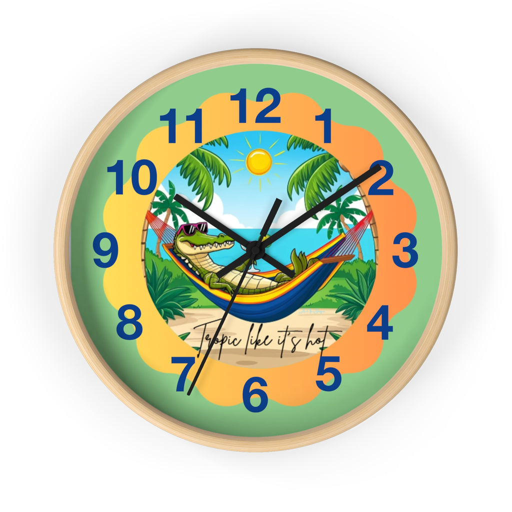 Tropics Ave  wall clock   Tropics like its hot