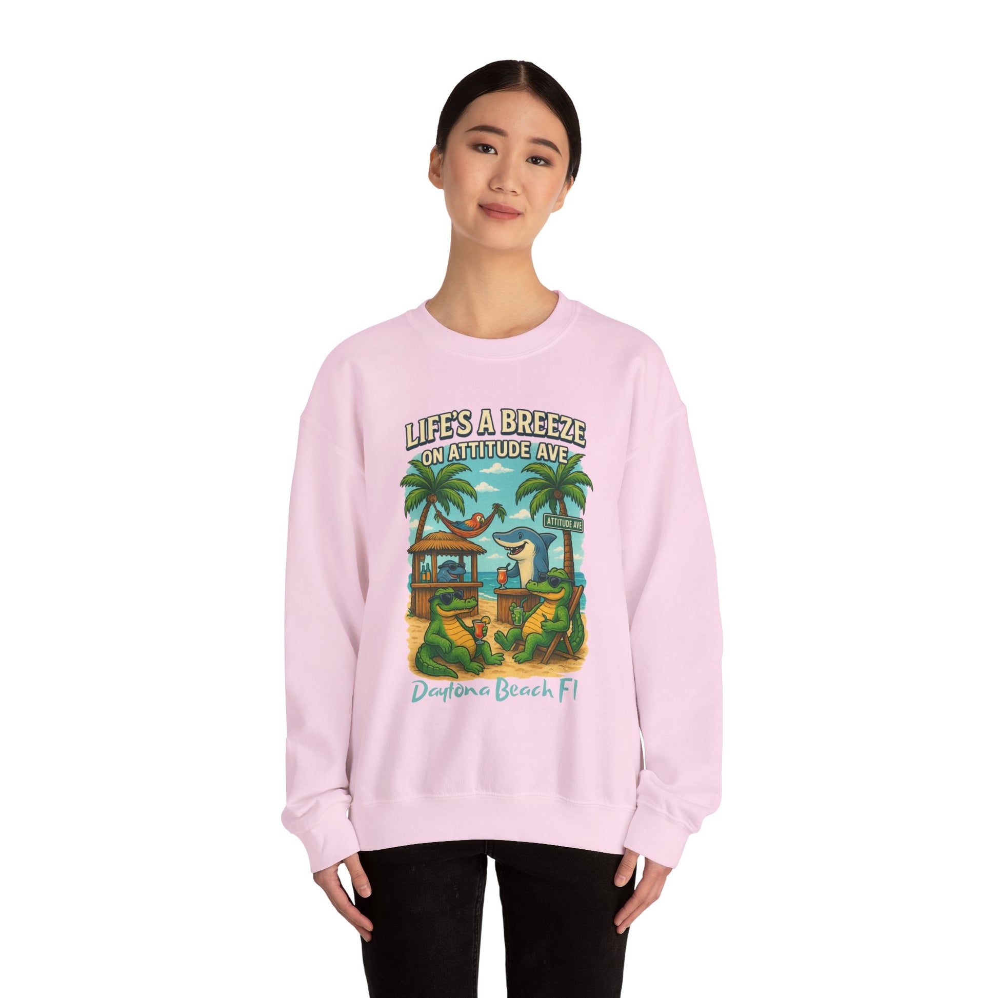Attitude Ave Crewneck Sweatshirt - Jimmy Buffet Style