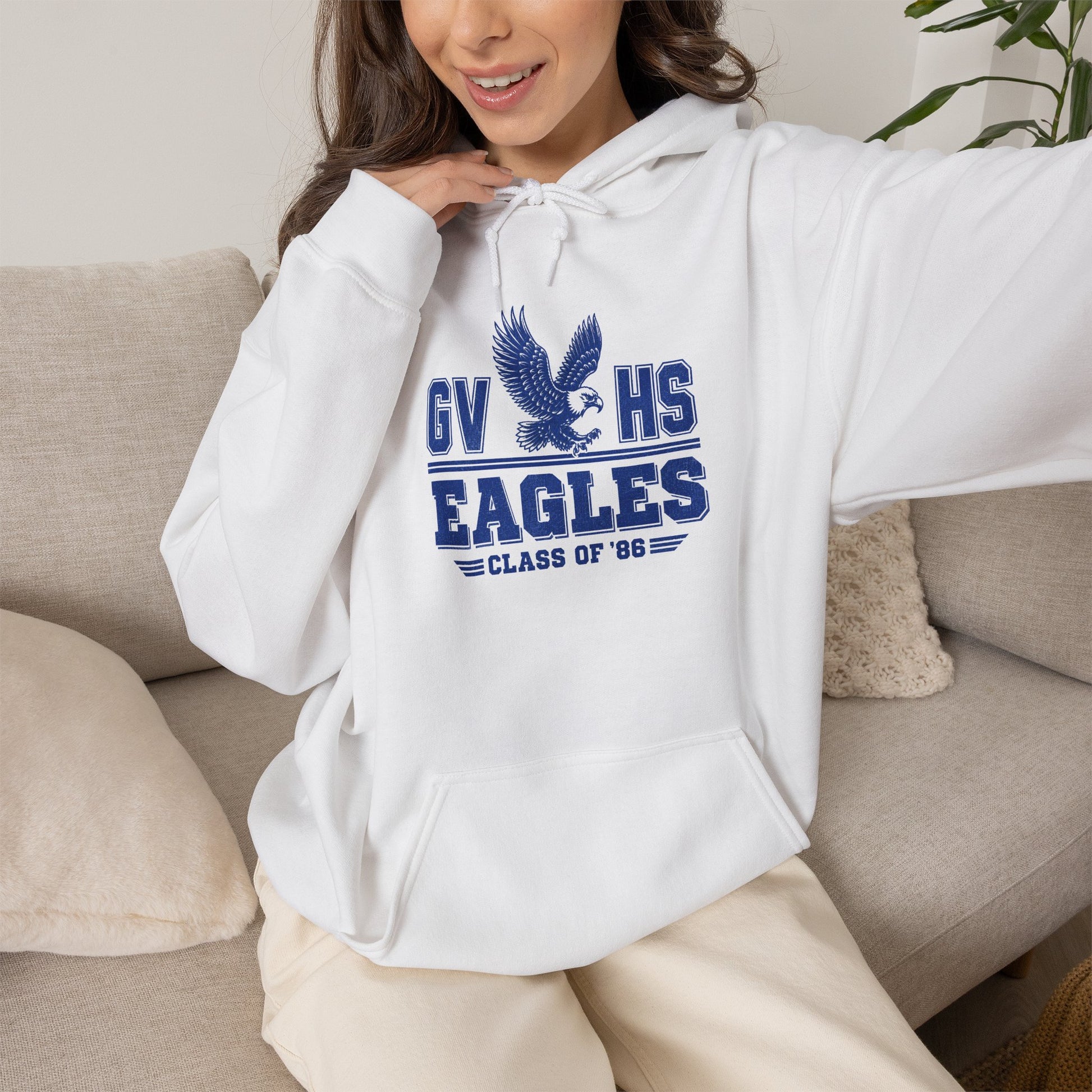 GVHS Eagles Hoodie – Class of ’87 Vintage School Spirit Pullover