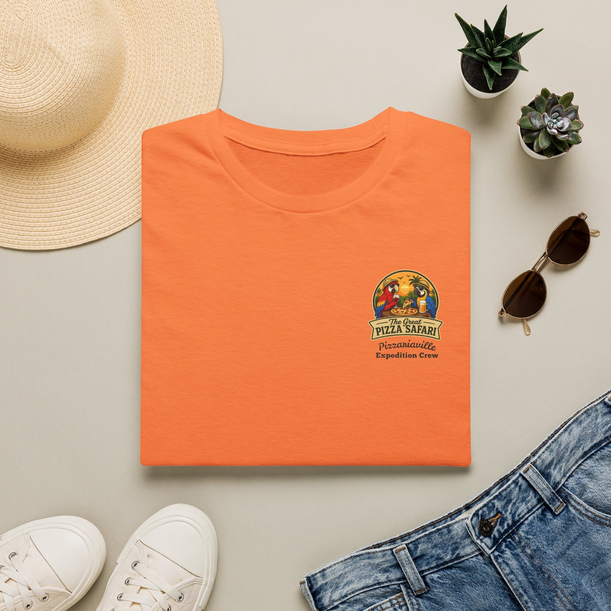 T‑Shirt — "Pizza Safari" Retro Pizzeria Expedition Crew Graphic Tee