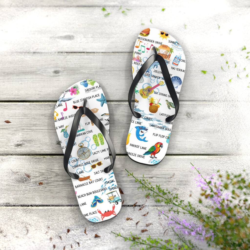 LMDB Street Names Flip Flops