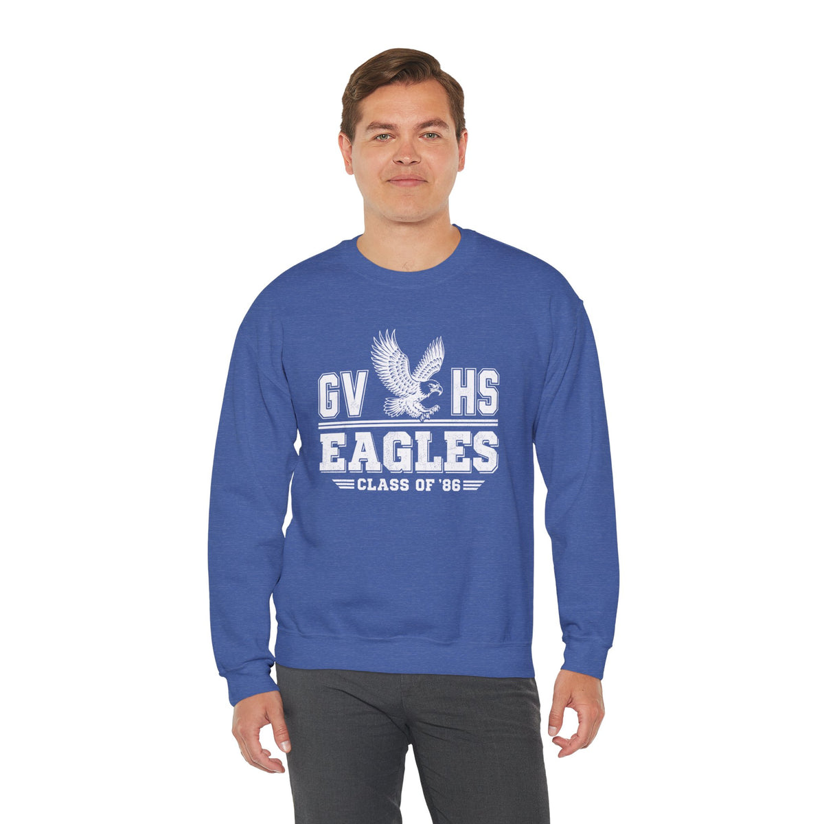 GVHS Eagles Crewneck Sweatshirt — Class of '86 Vintage School Spirit