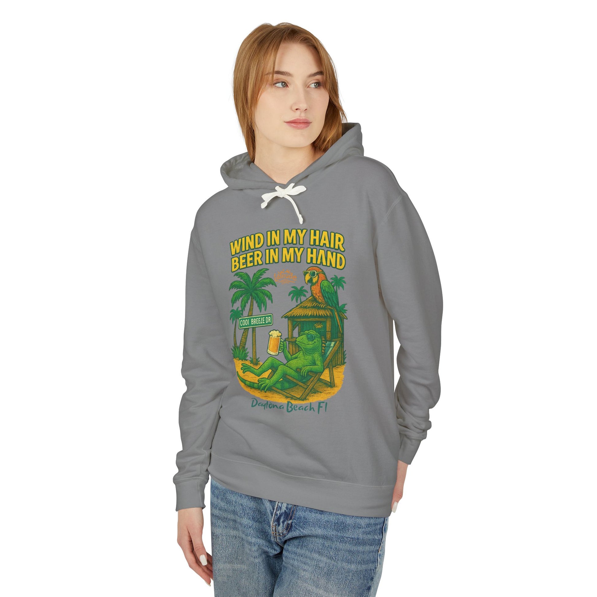 Cool Breeze dr  Lightweight Comfort Colors Hoodie - Jimmy Buffet Style