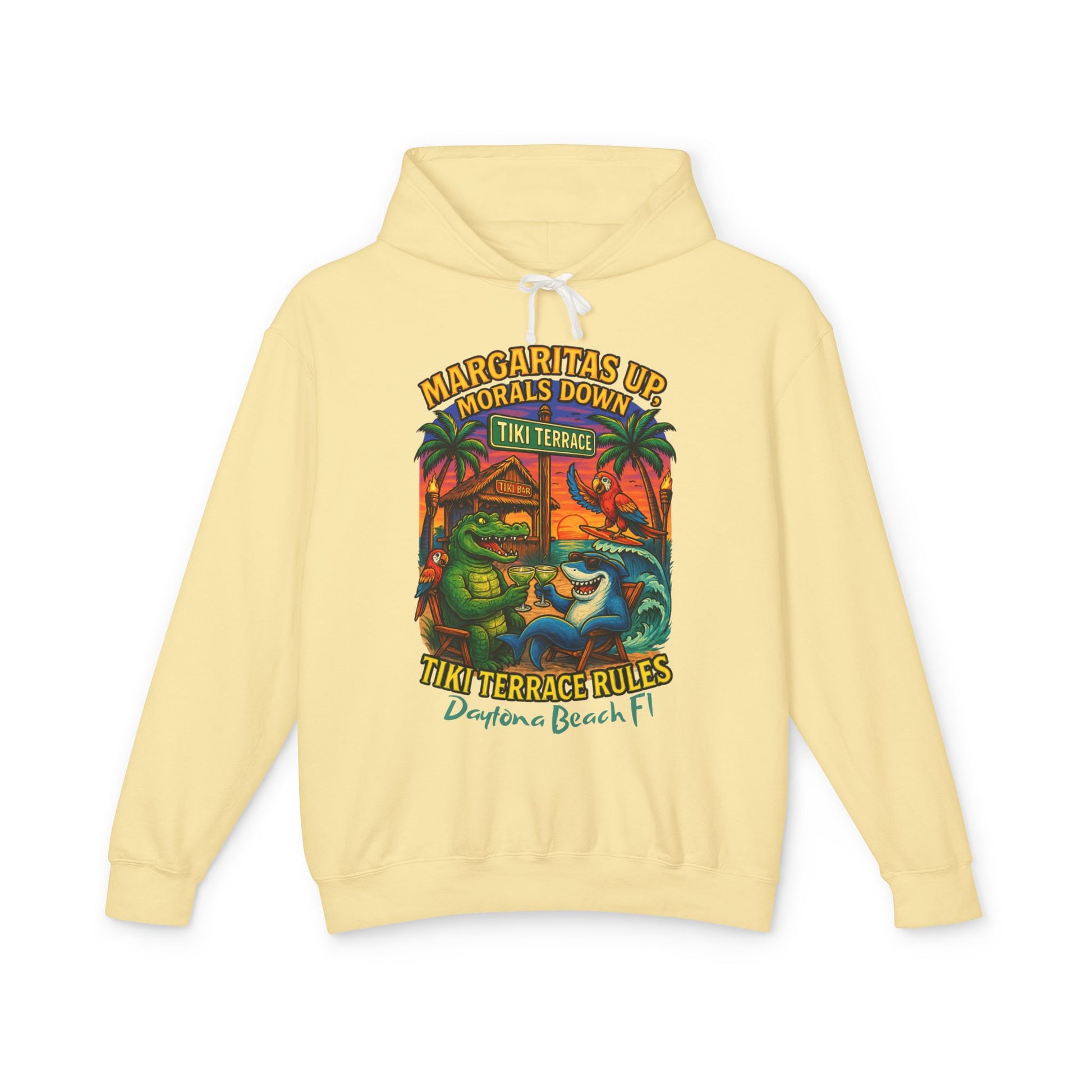 Tiki Terrace  Lightweight Comfort Colors Hoodie - Jimmy Buffet Style