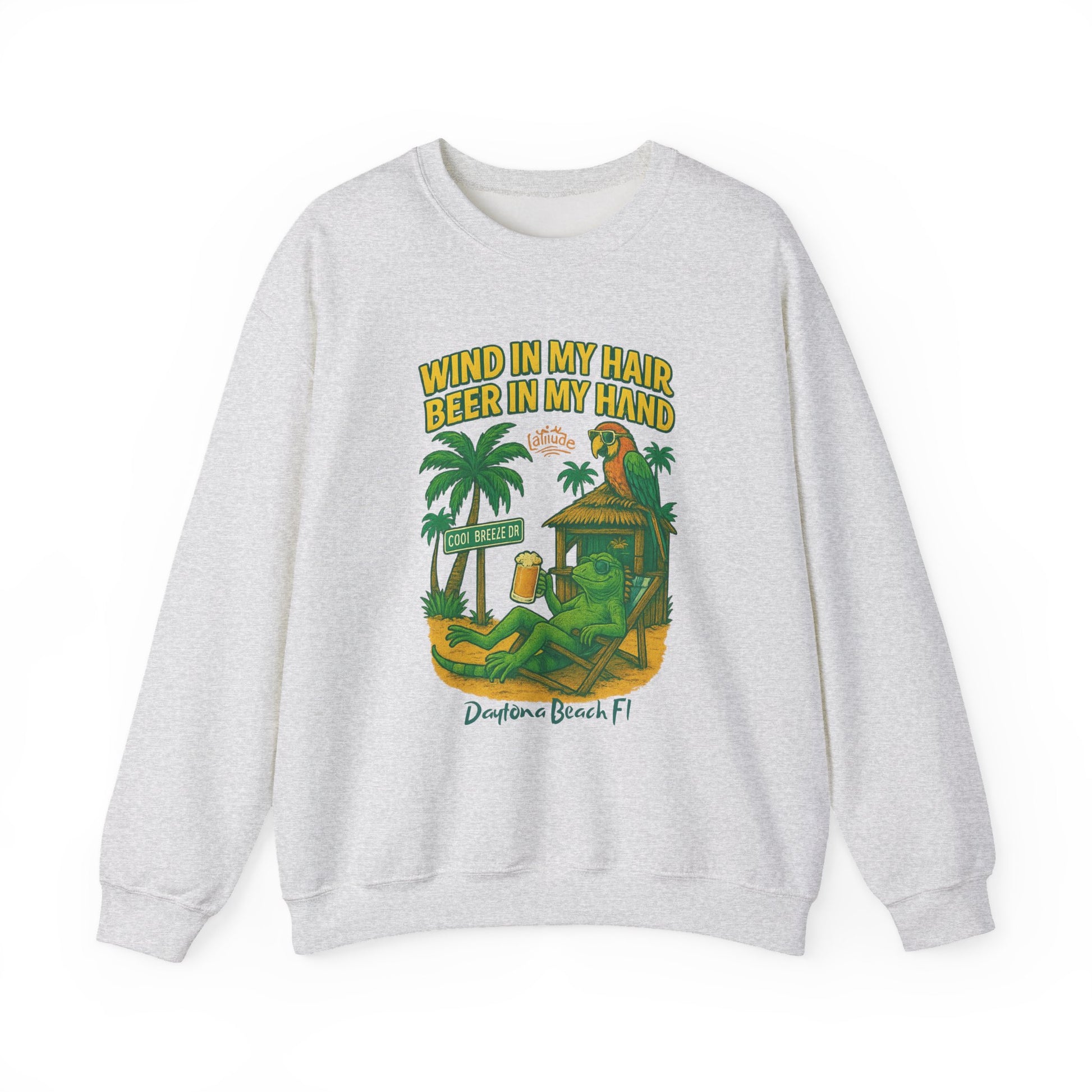 Cool Breeze  Crewneck Sweatshirt - Jimmy Buffet Style
