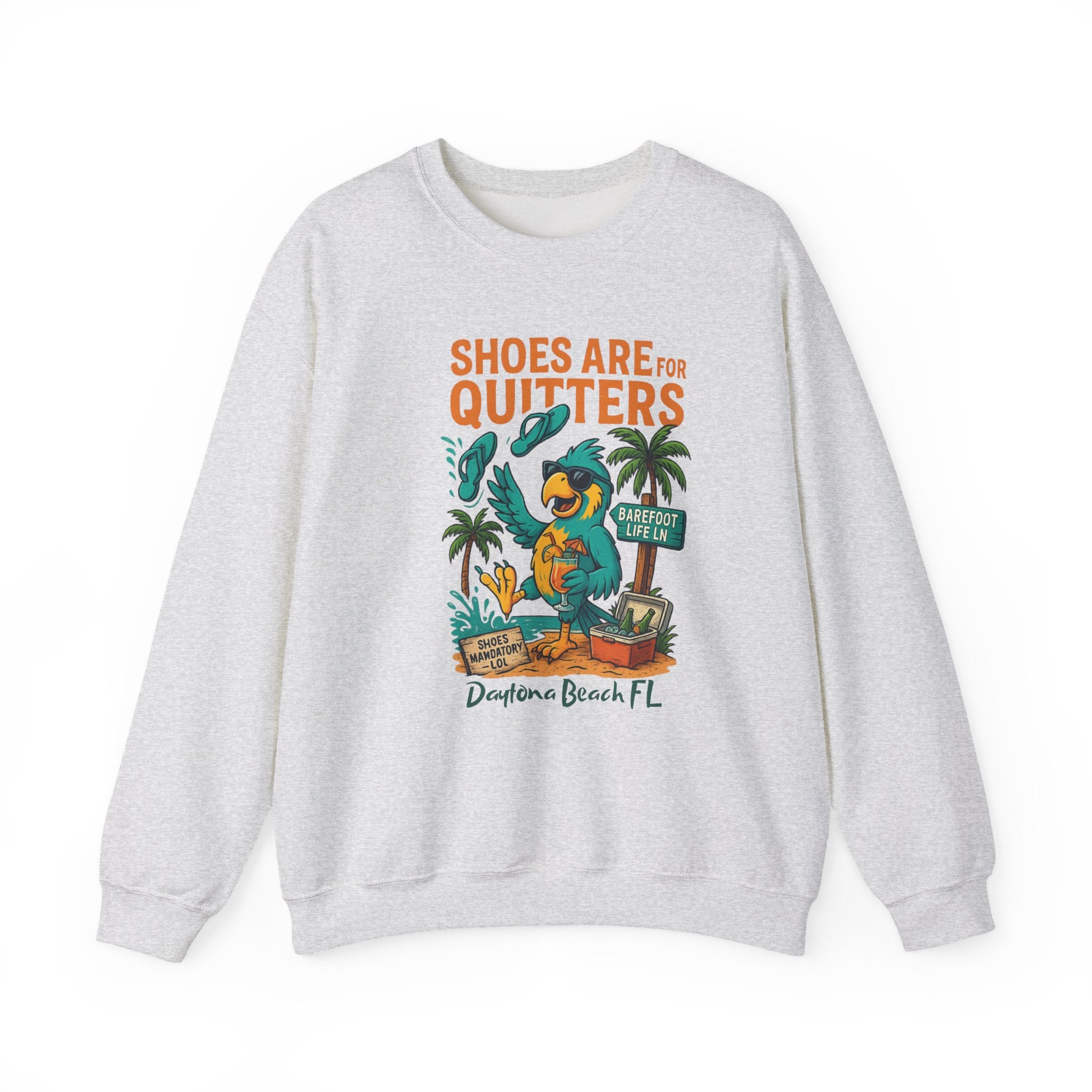 Barefoot Life  Ln Crewneck Sweatshirt - Jimmy Buffet Style